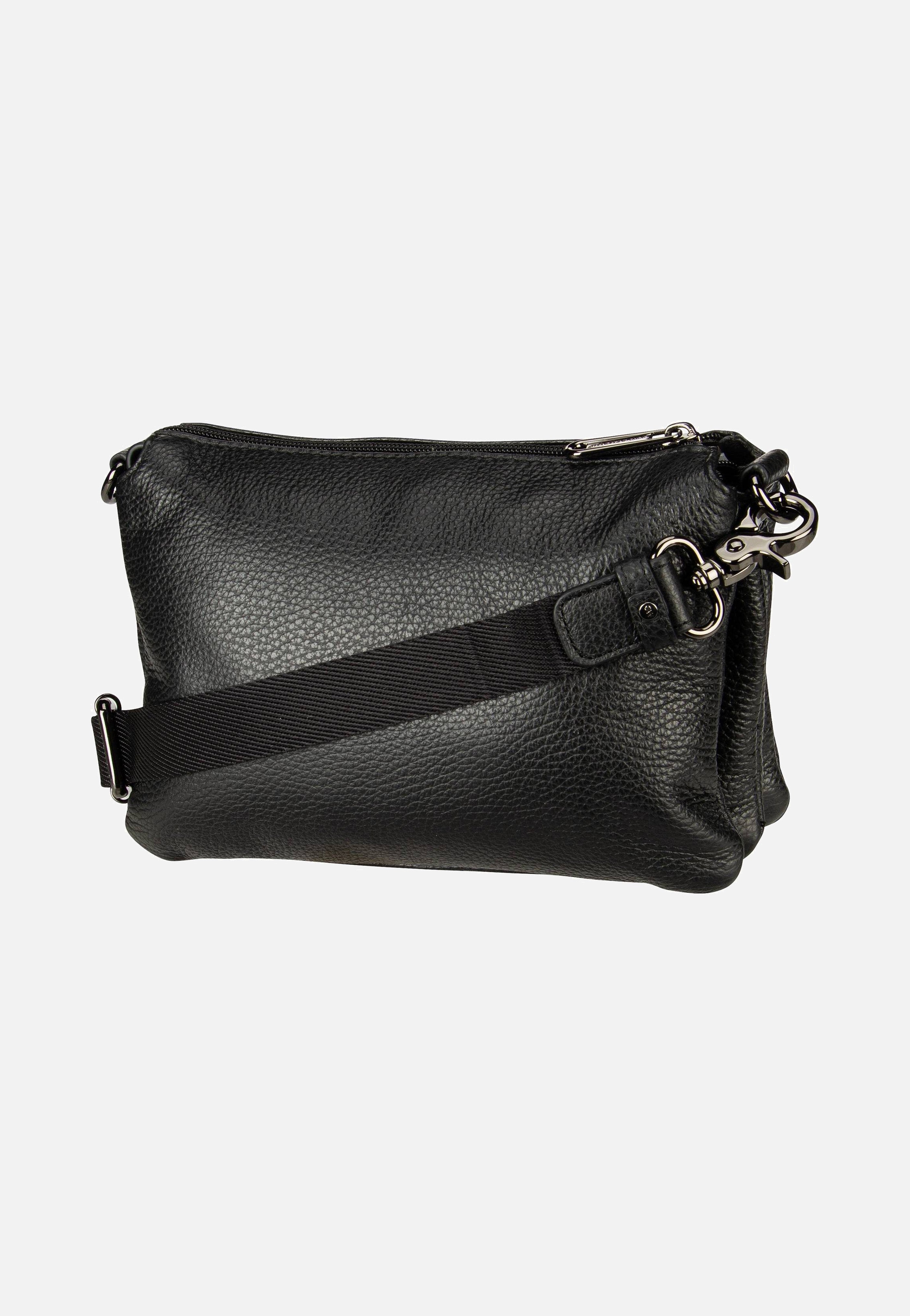 Mandarina Duck - Mellow Leather Pochette FZT82 Nero - Crossbody Bag | Women-Image
