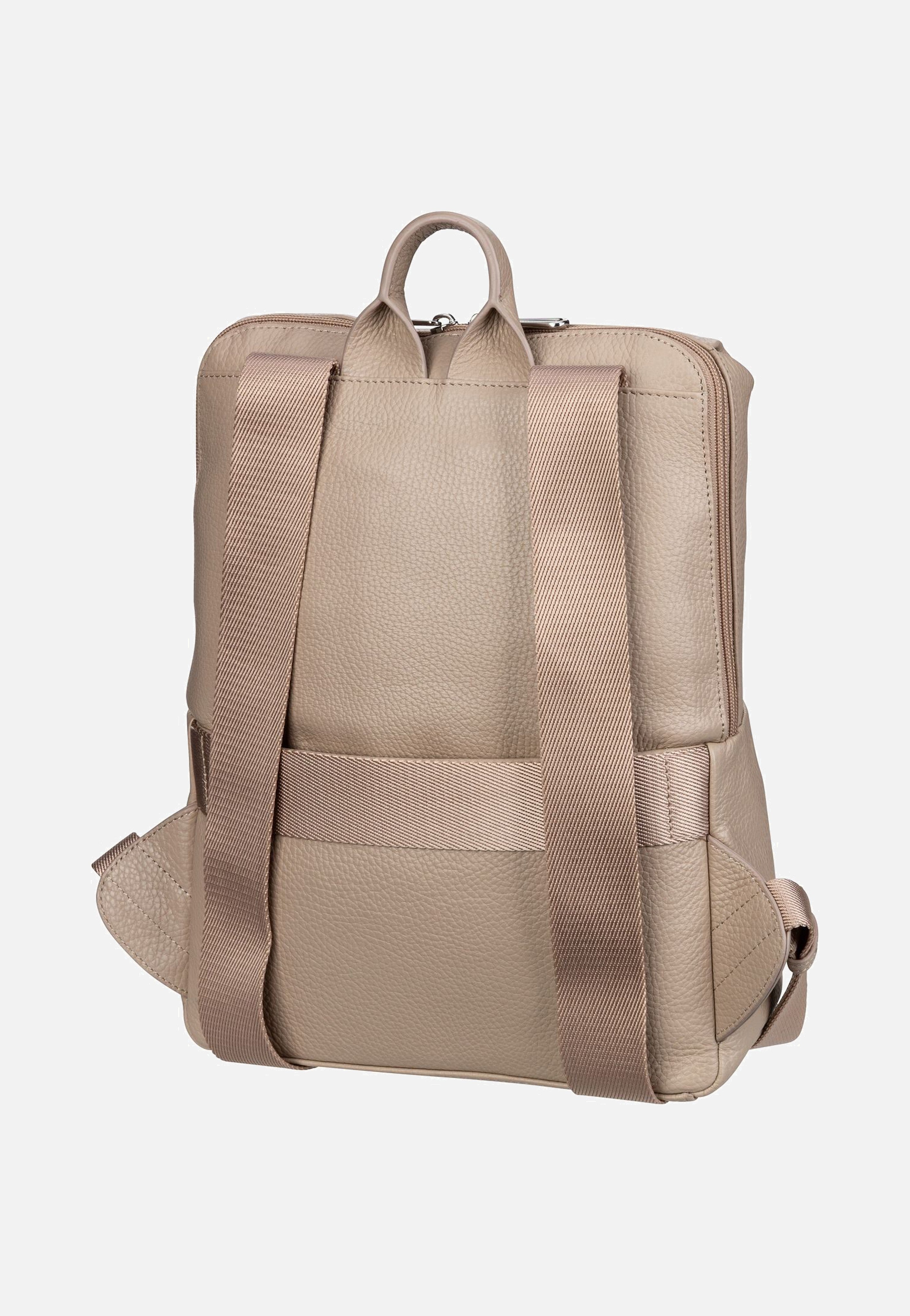 Mandarina Duck - Mellow Leather Squared FZT38 Warm Taupe - Backpack | Women-Image