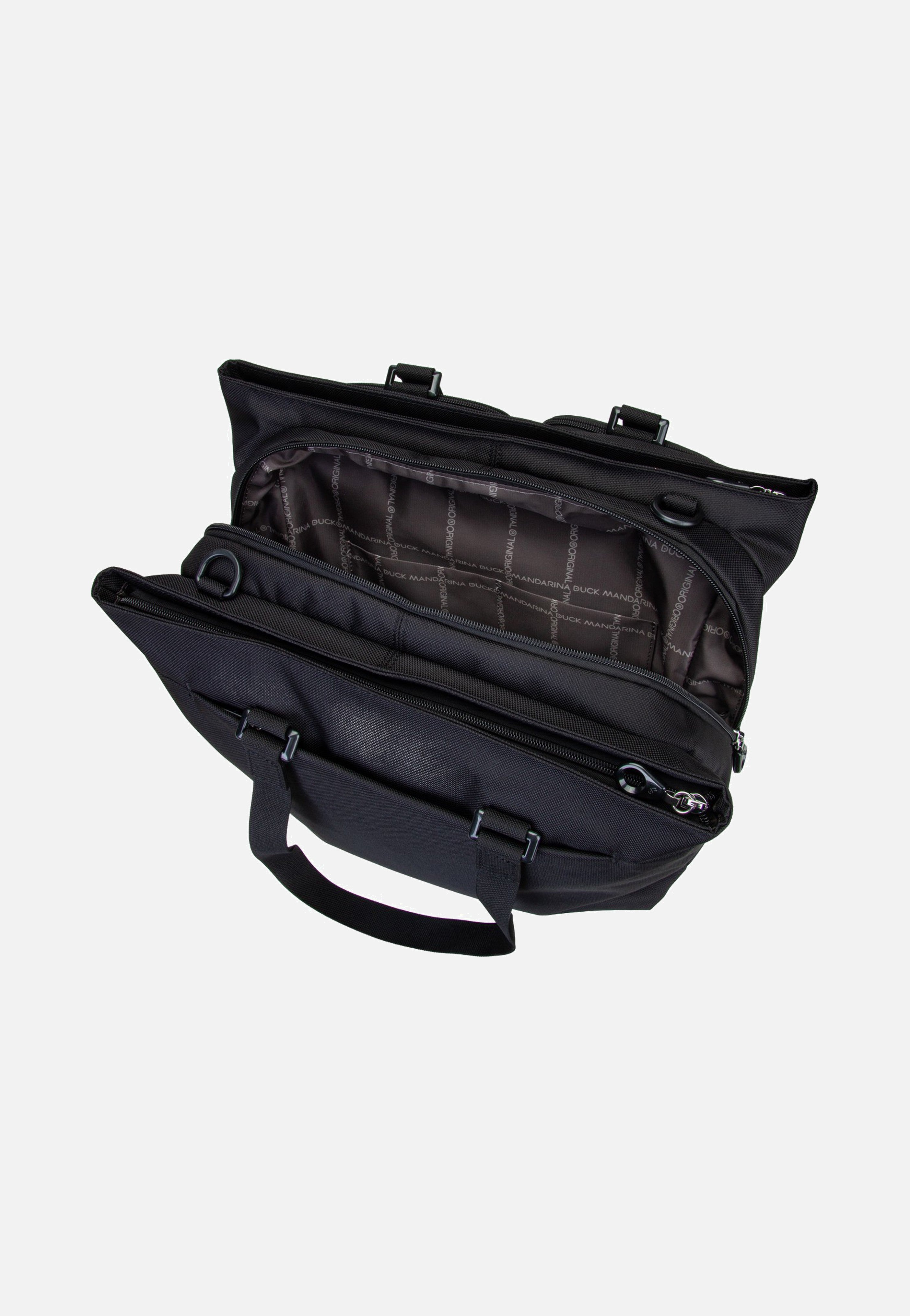 Mandarina Duck MD20 Double Zip QMT73 Black Shopper