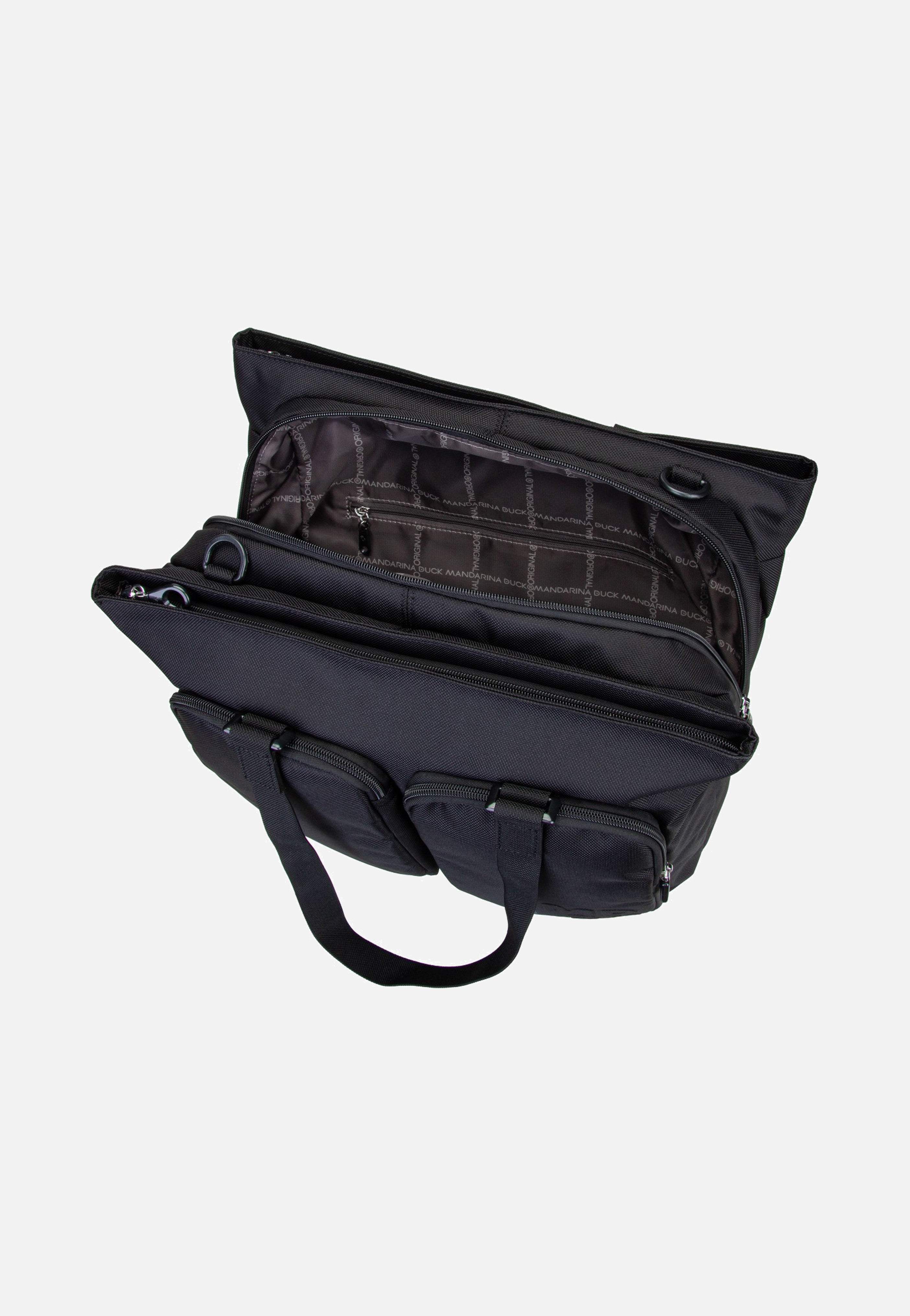 Mandarina Duck MD20 Double Zip QMT73 Black Shopper