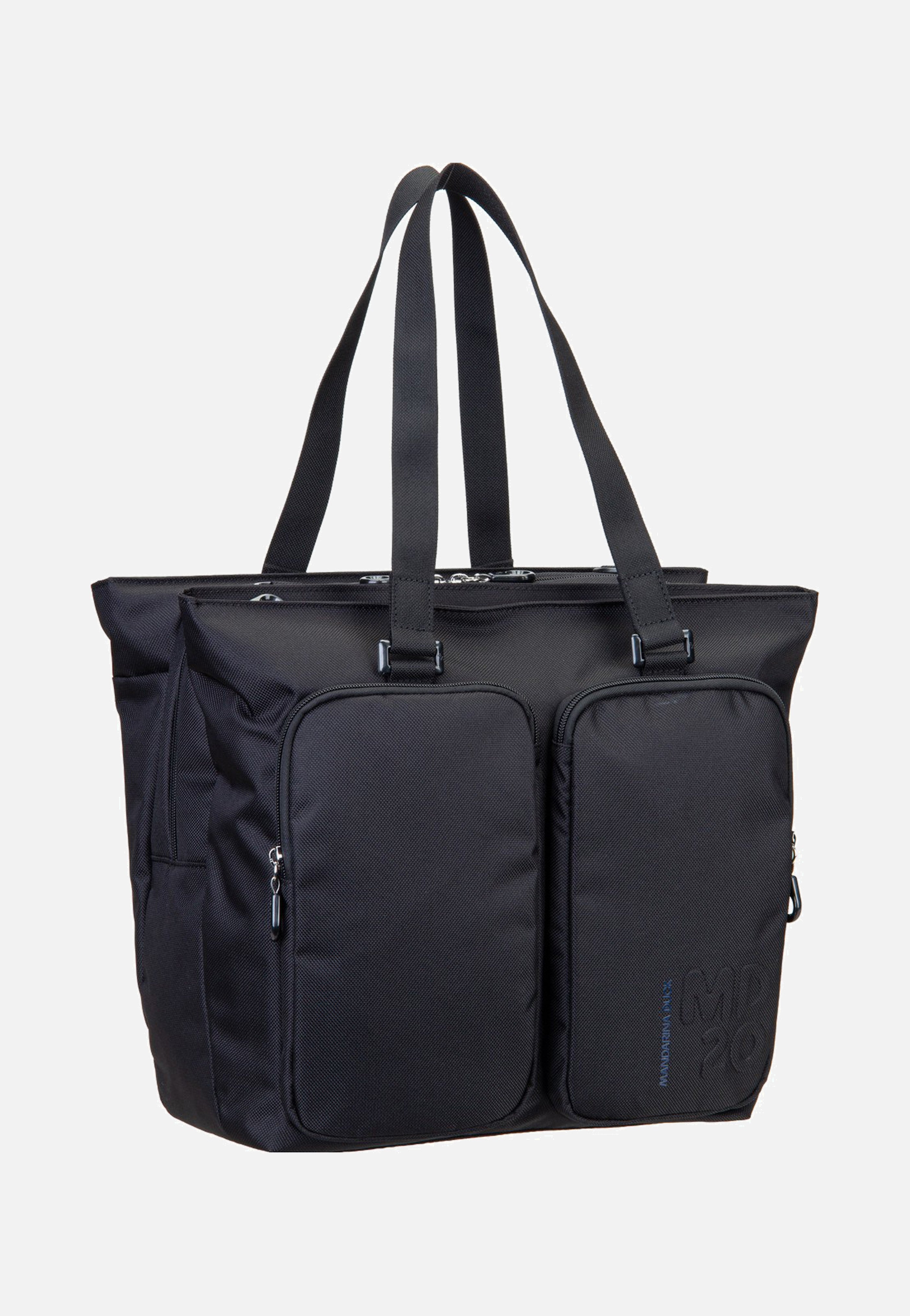 Mandarina Duck MD20 Double Zip QMT73 Black Shopper