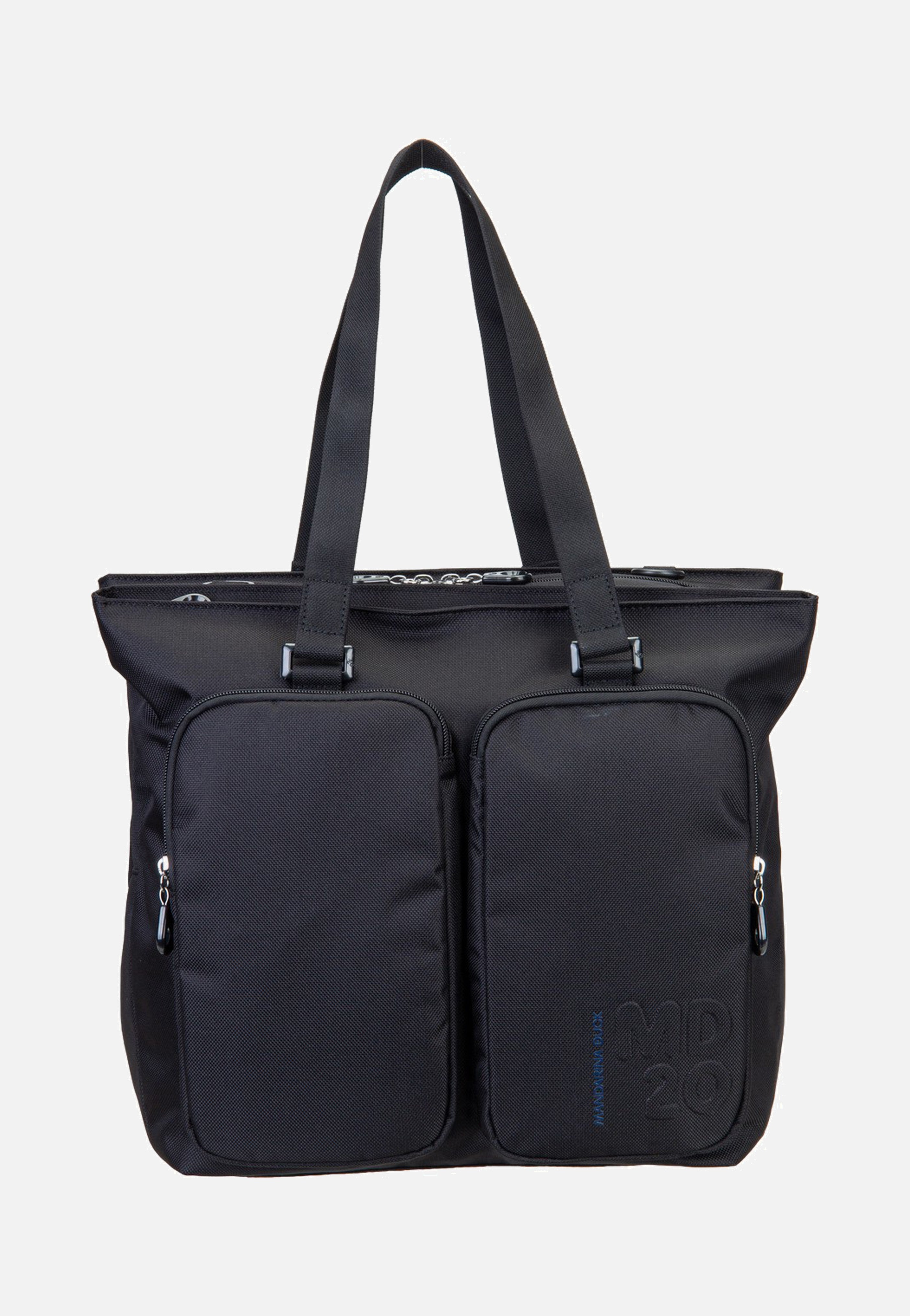 Mandarina Duck MD20 Double Zip QMT73 Black Shopper