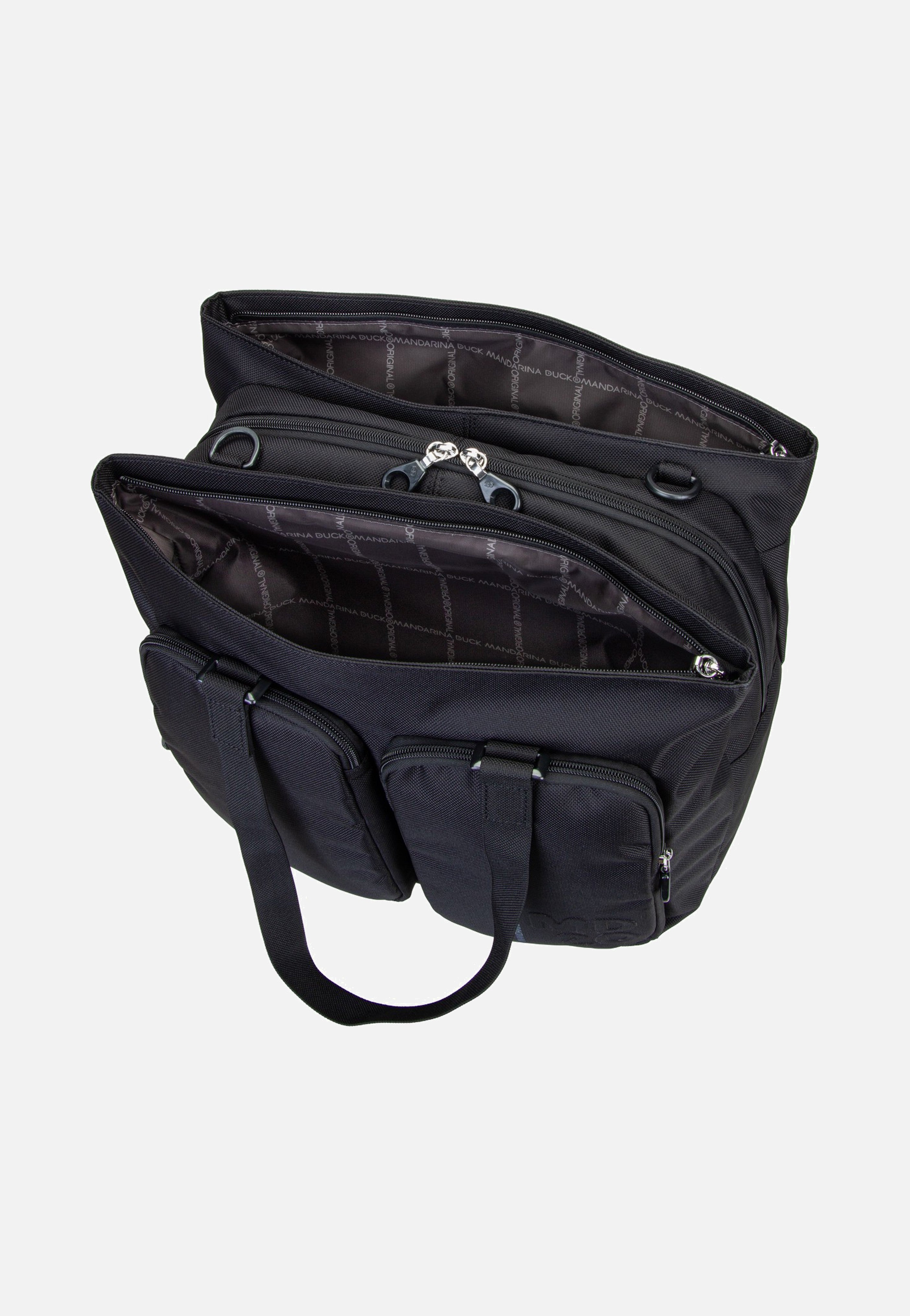 Mandarina Duck MD20 Double Zip QMT73 Black Shopper
