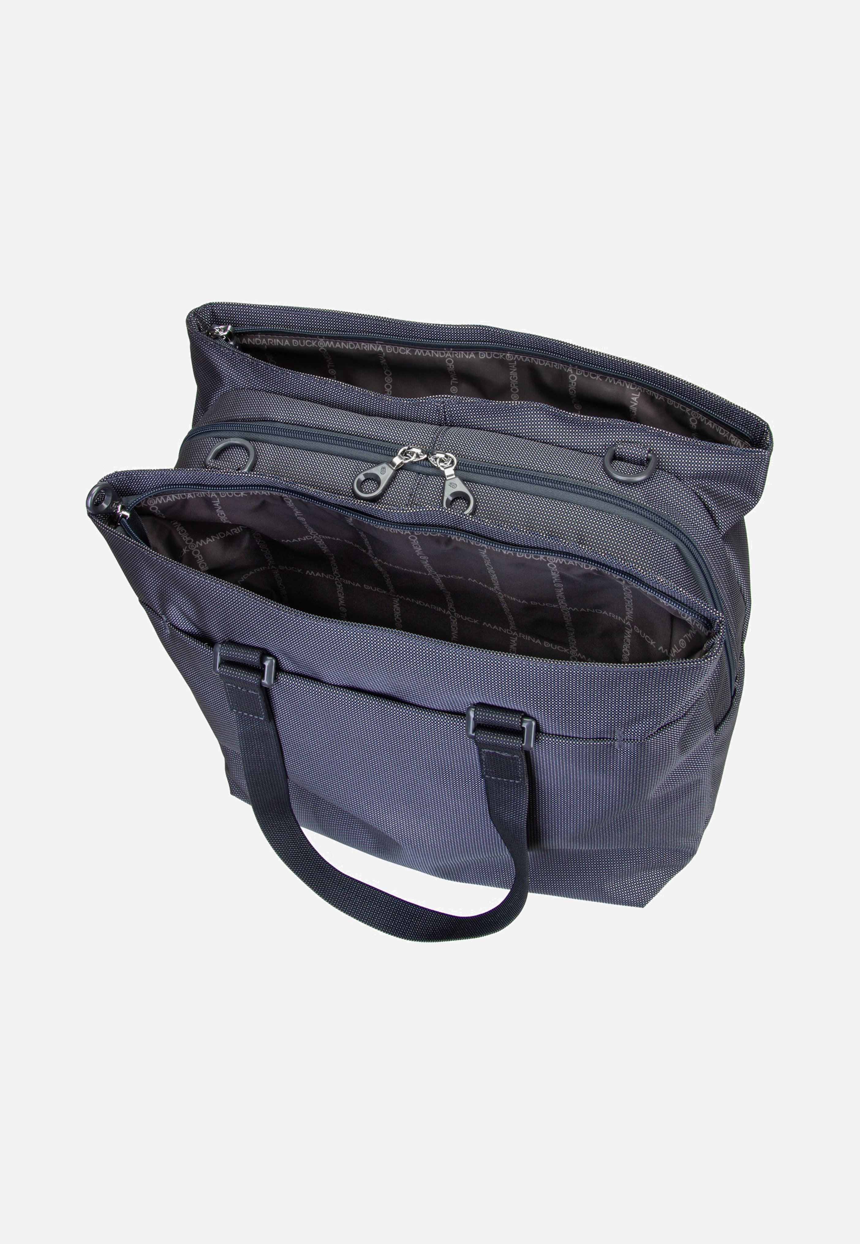 Mandarina Duck MD20 Double Zip QMT73 Steel Shopper