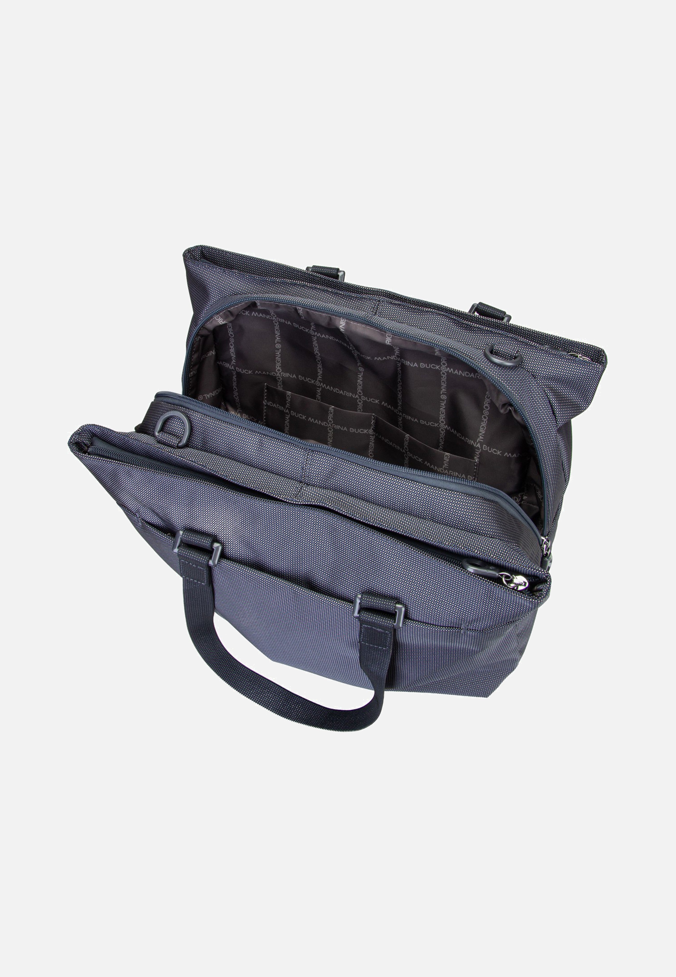 Mandarina Duck MD20 Double Zip QMT73 Steel Shopper