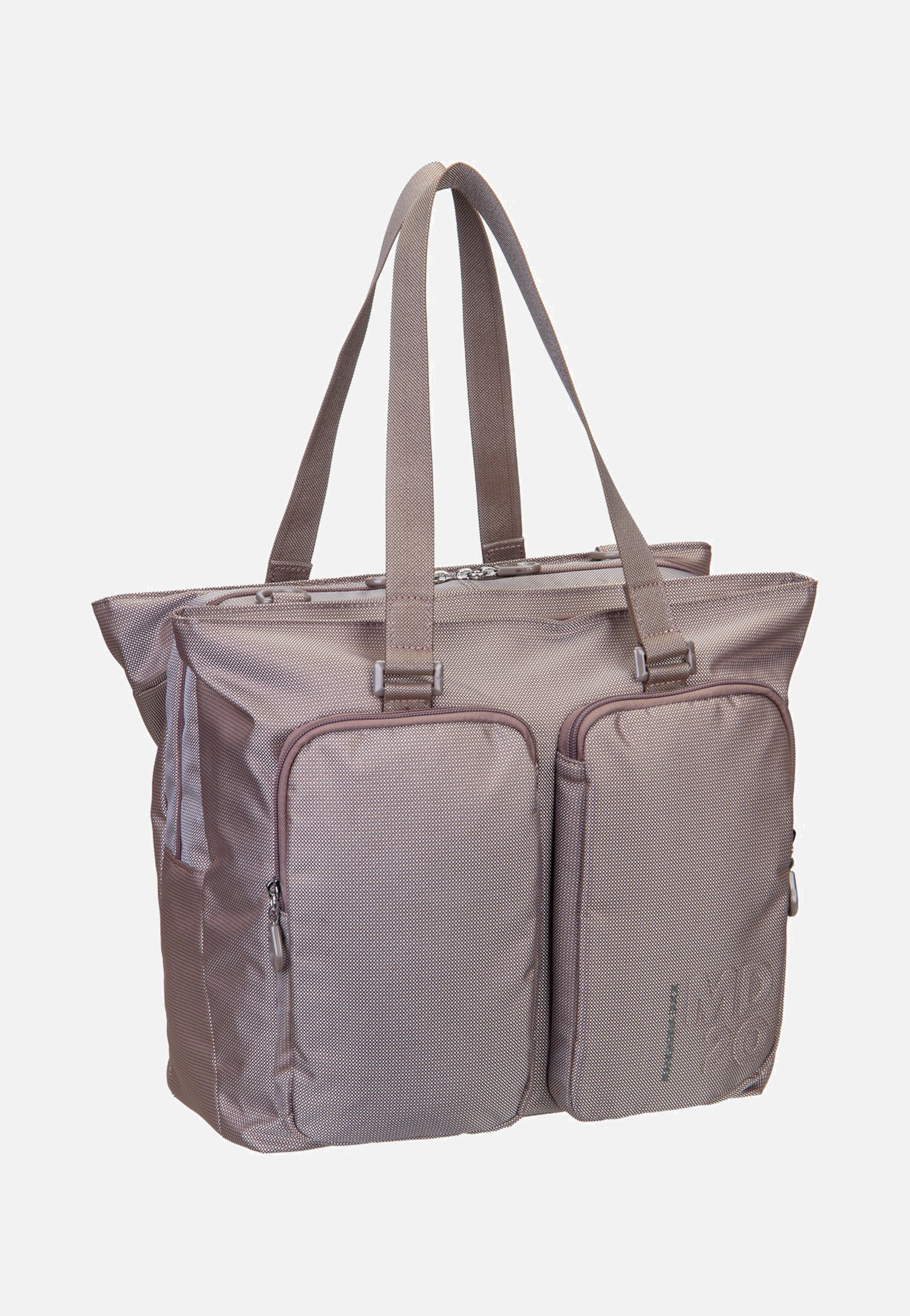 Mandarina Duck MD20 Double Zip QMT73 Taupe Shopper