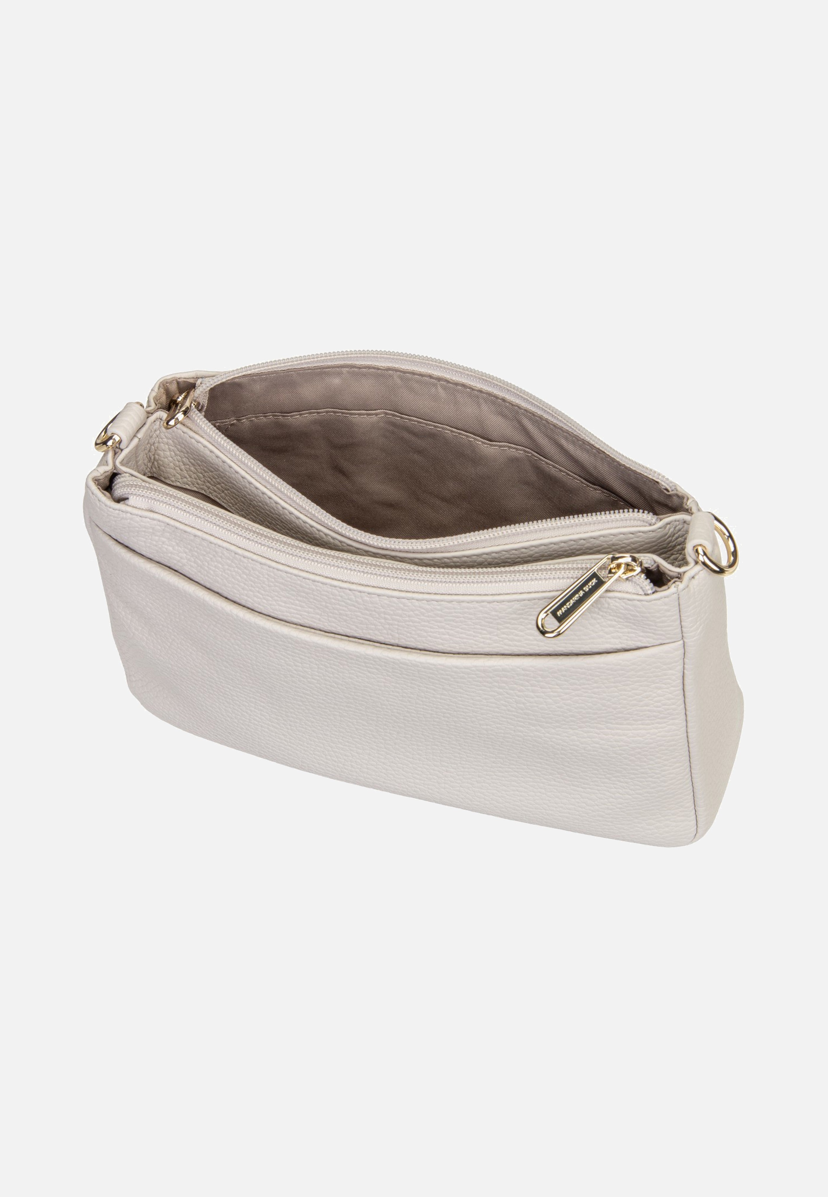 Mandarina Duck Mellow Leather Double Zipped FZTA8 Cocoon Crossbody Bag