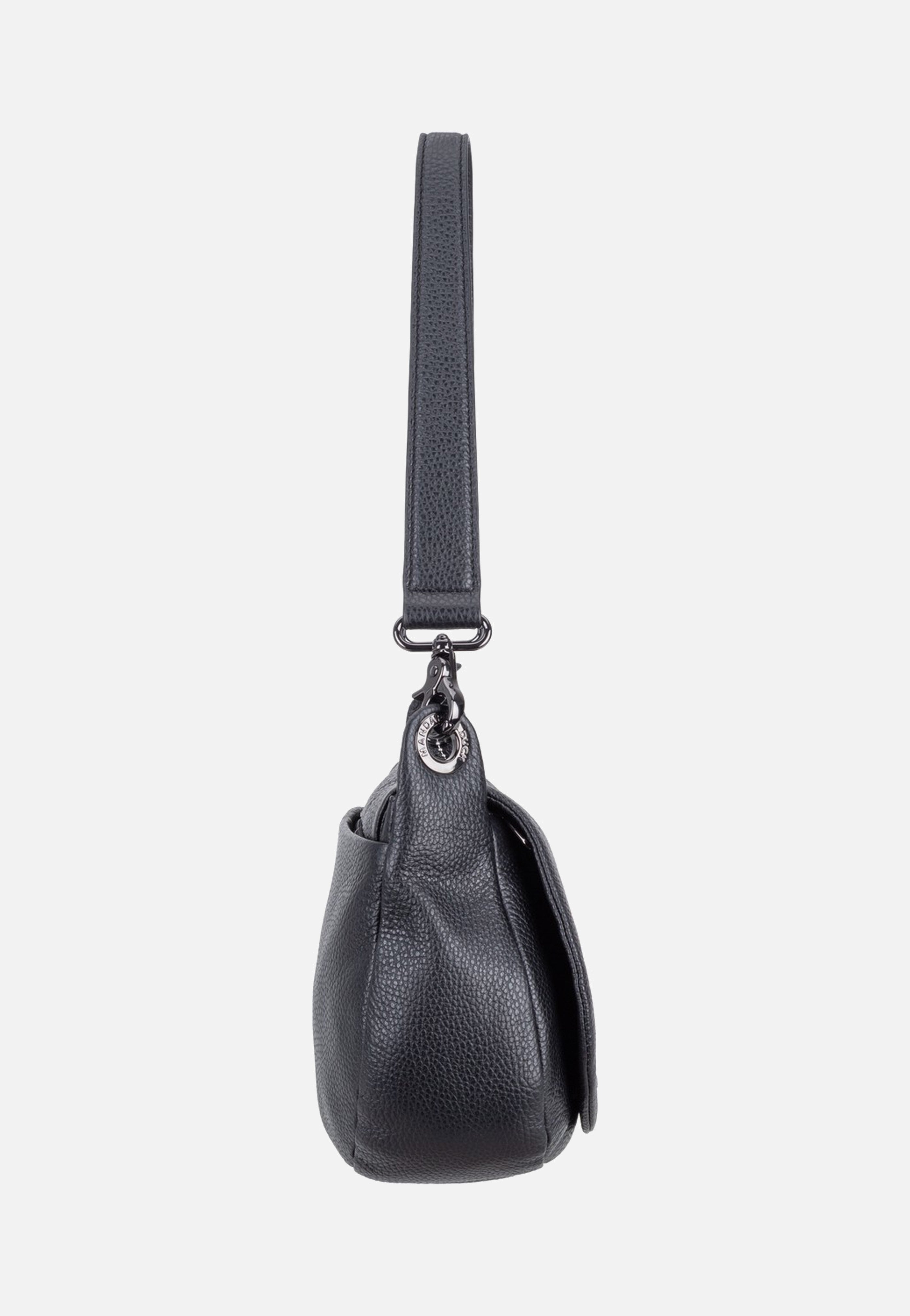 Mandarina Duck Mellow Leather Soft Hunting FZTA9 Nero Shoulder Bag