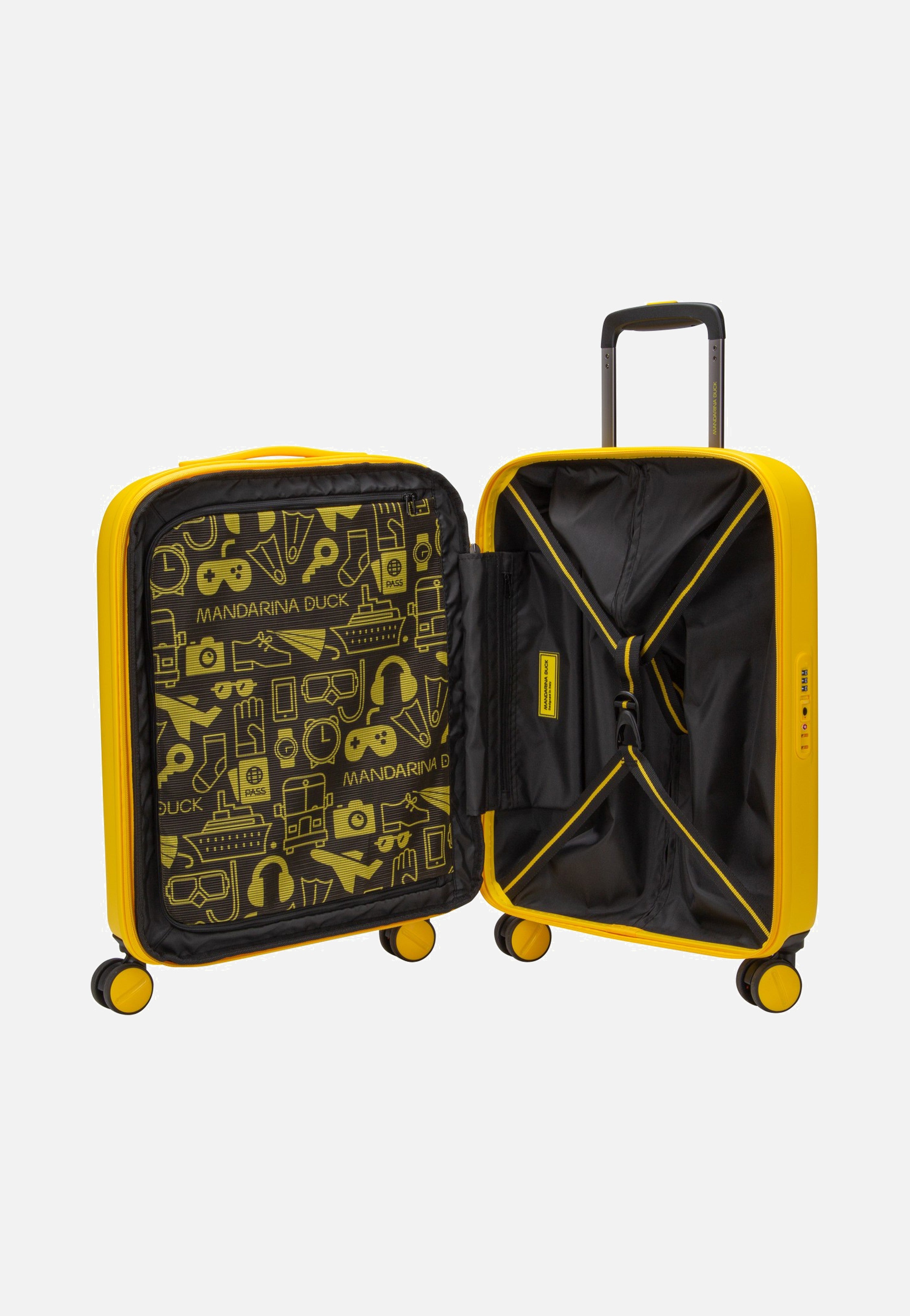 Mandarina Duck Logoduck + Cabin Exp SZV24 Duck Yellow Koffer