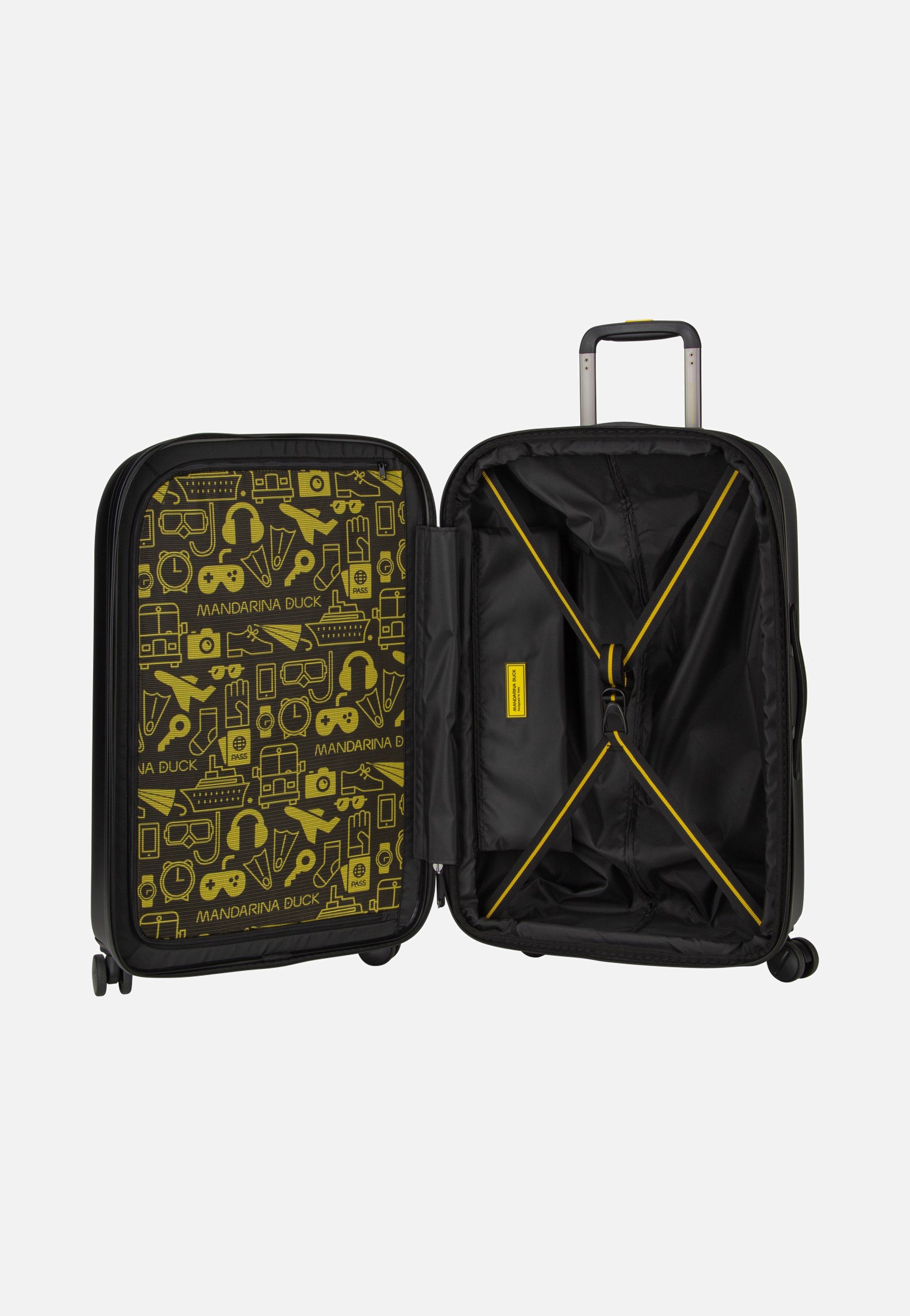 Mandarina Duck - Logoduck + Trolley Medium Exp Black - Suitcase | Neutral-Image