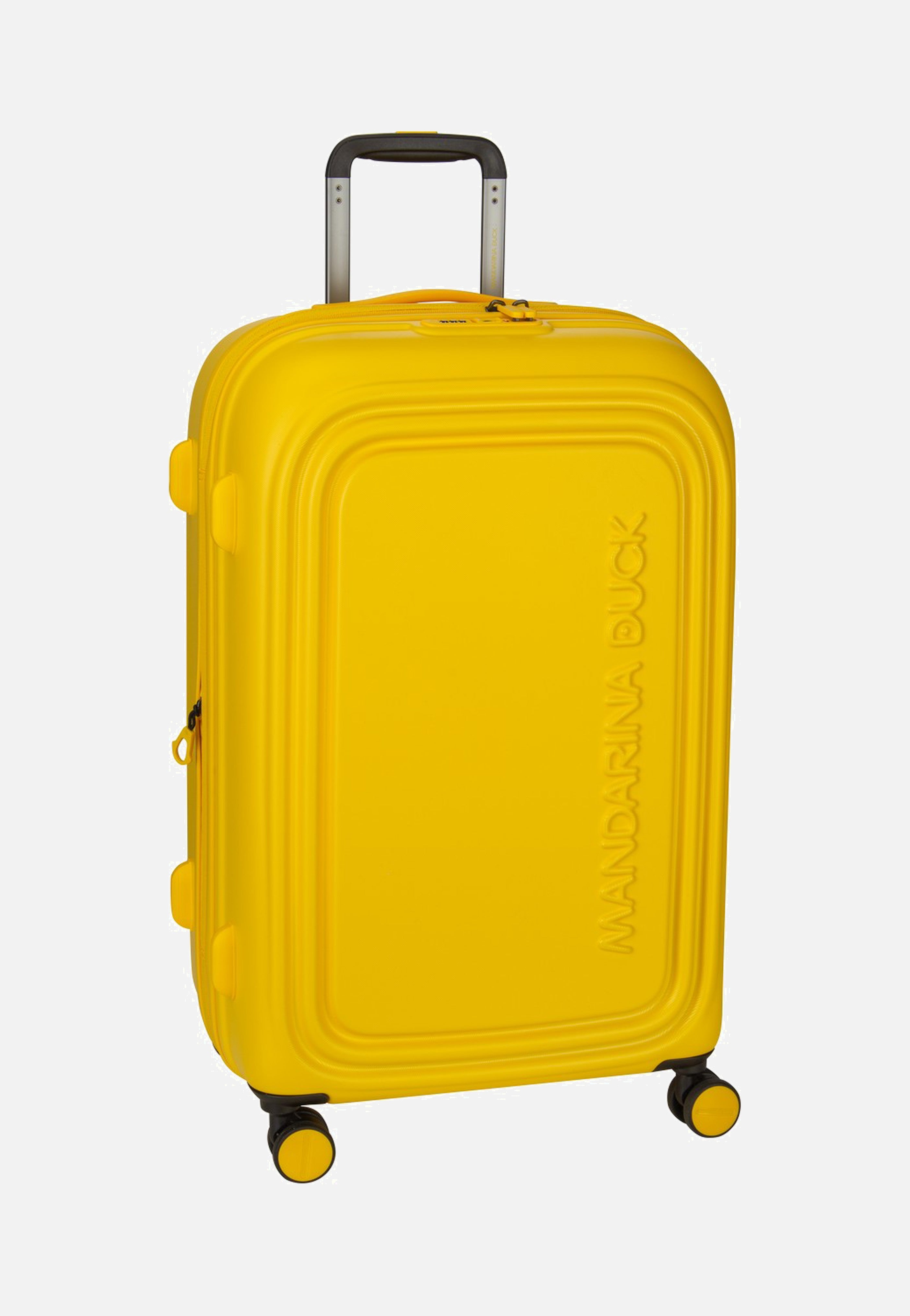 Mandarina Duck Logoduck + Trolley Medium Exp Duck Yellow Koffer