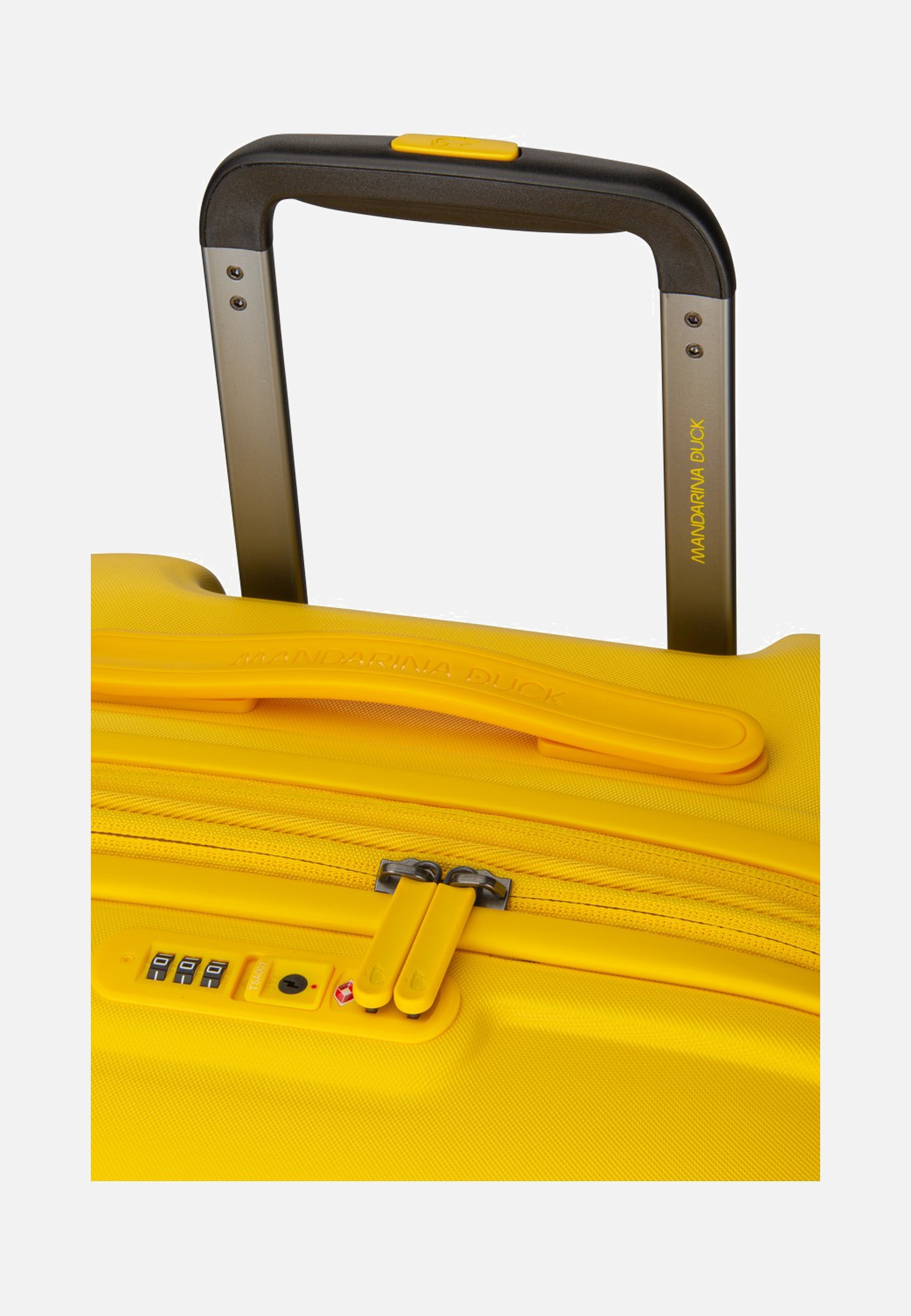 Mandarina Duck - Logoduck + Trolley Medium Exp Duck Yellow - Suitcase | Neutral-Image