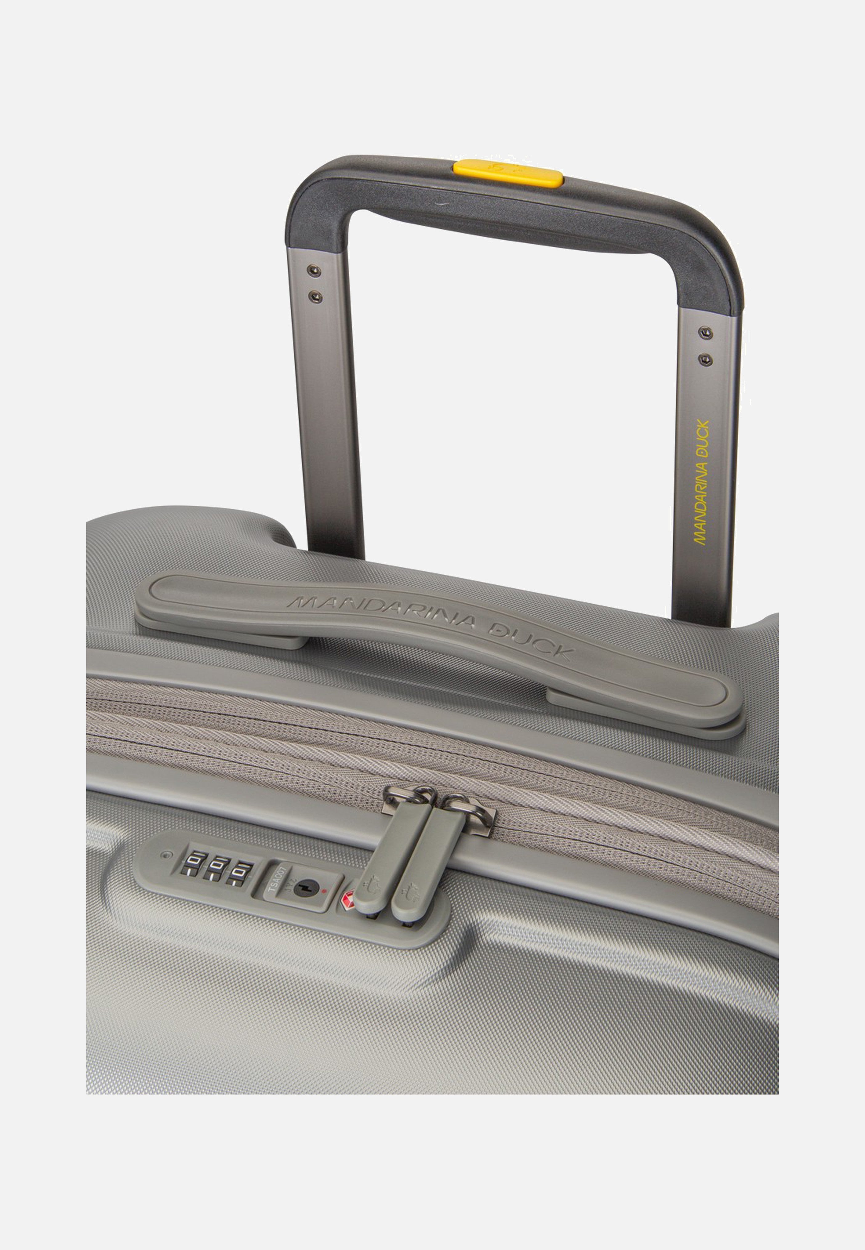Mandarina Duck - Logoduck + Trolley Medium Exp Silver - Suitcase | Neutral-Image