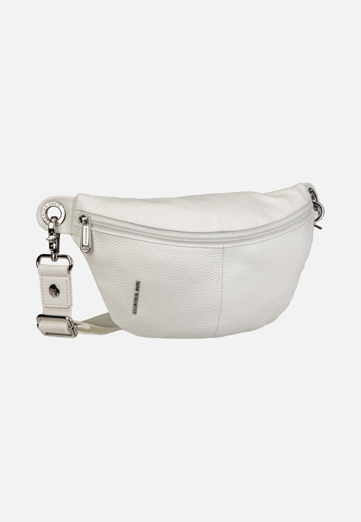 Mandarina Duck Mellow Leather Bum Bag FZT73 Blanc Bauchtasche