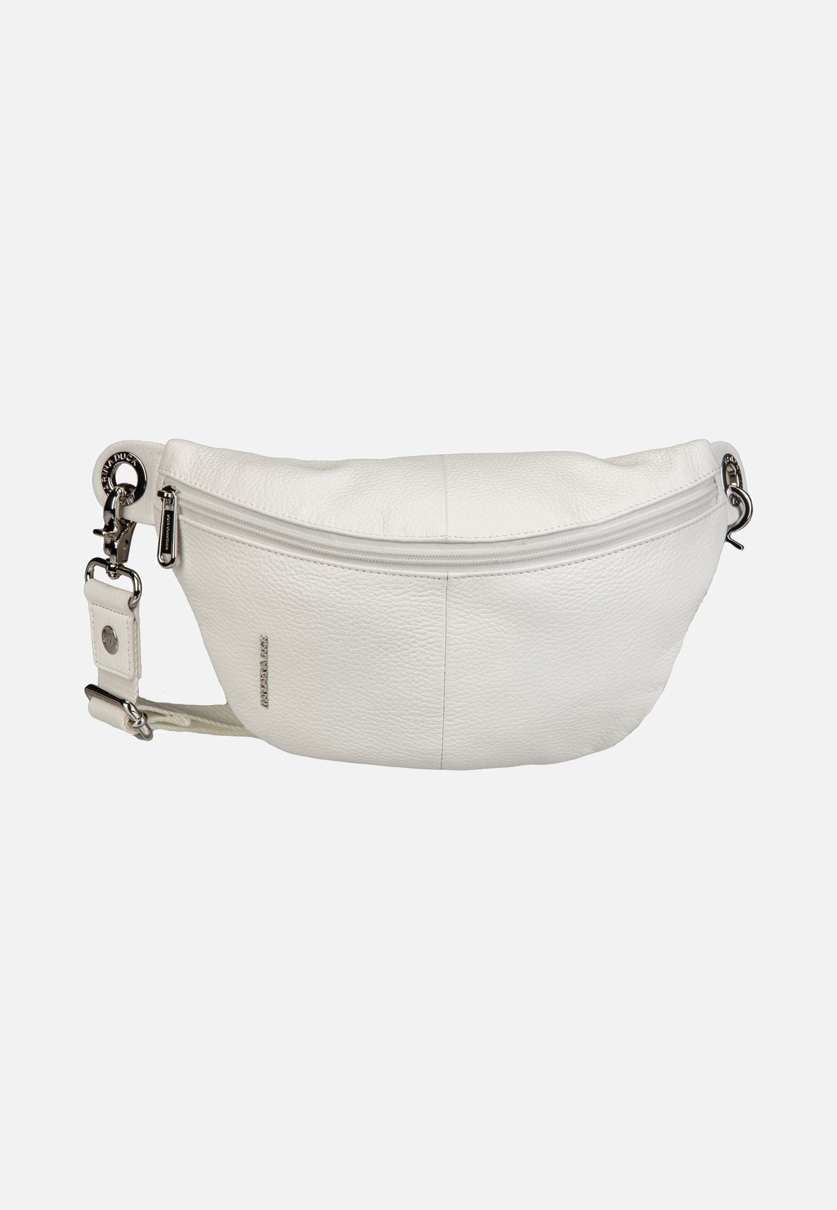 Mandarina Duck Mellow Leather Bum Bag FZT73 Blanc Bauchtasche
