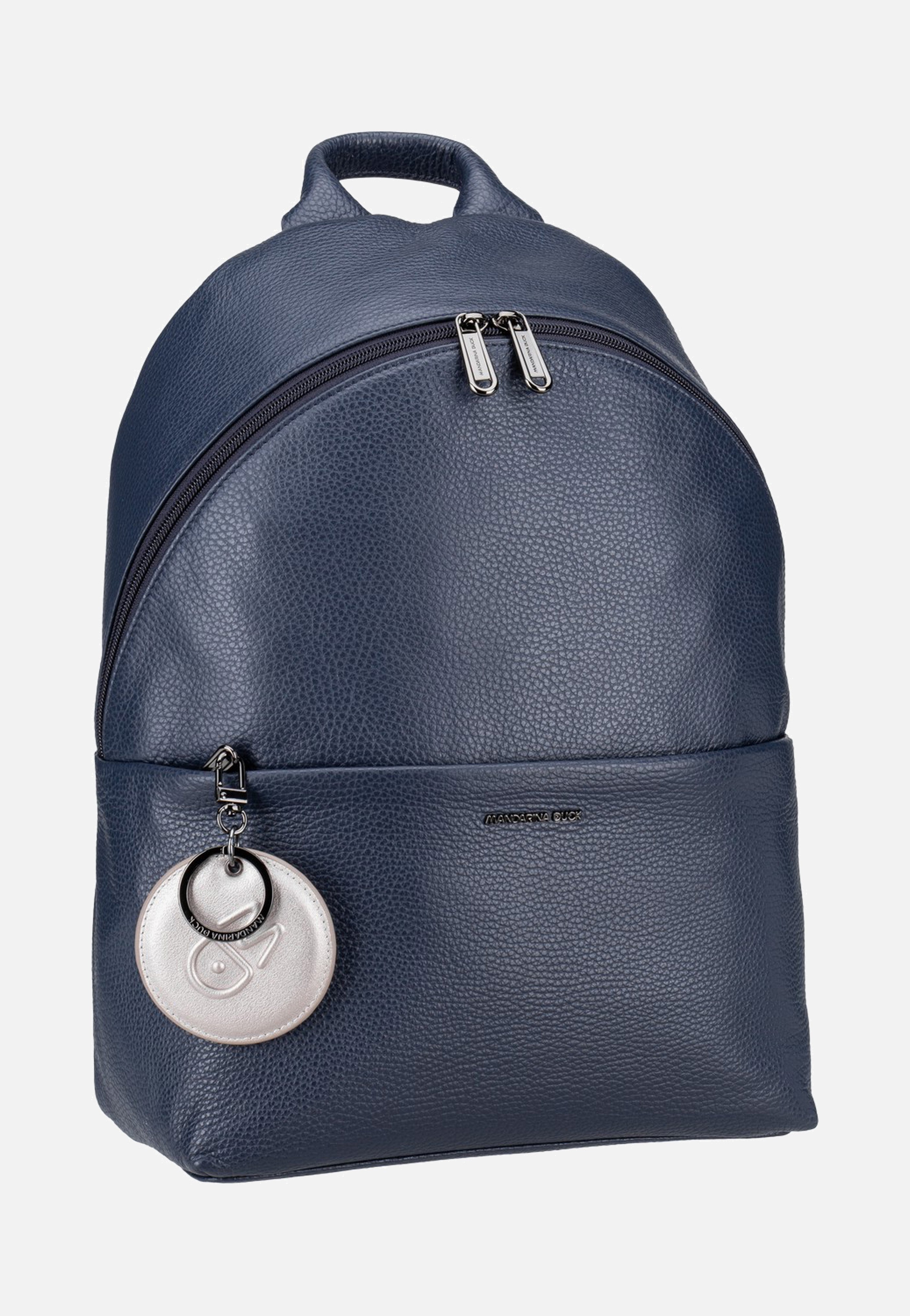 Mandarina Duck - Mellow Leather FZT35 Dress Blue - Backpack | Neutral-Image