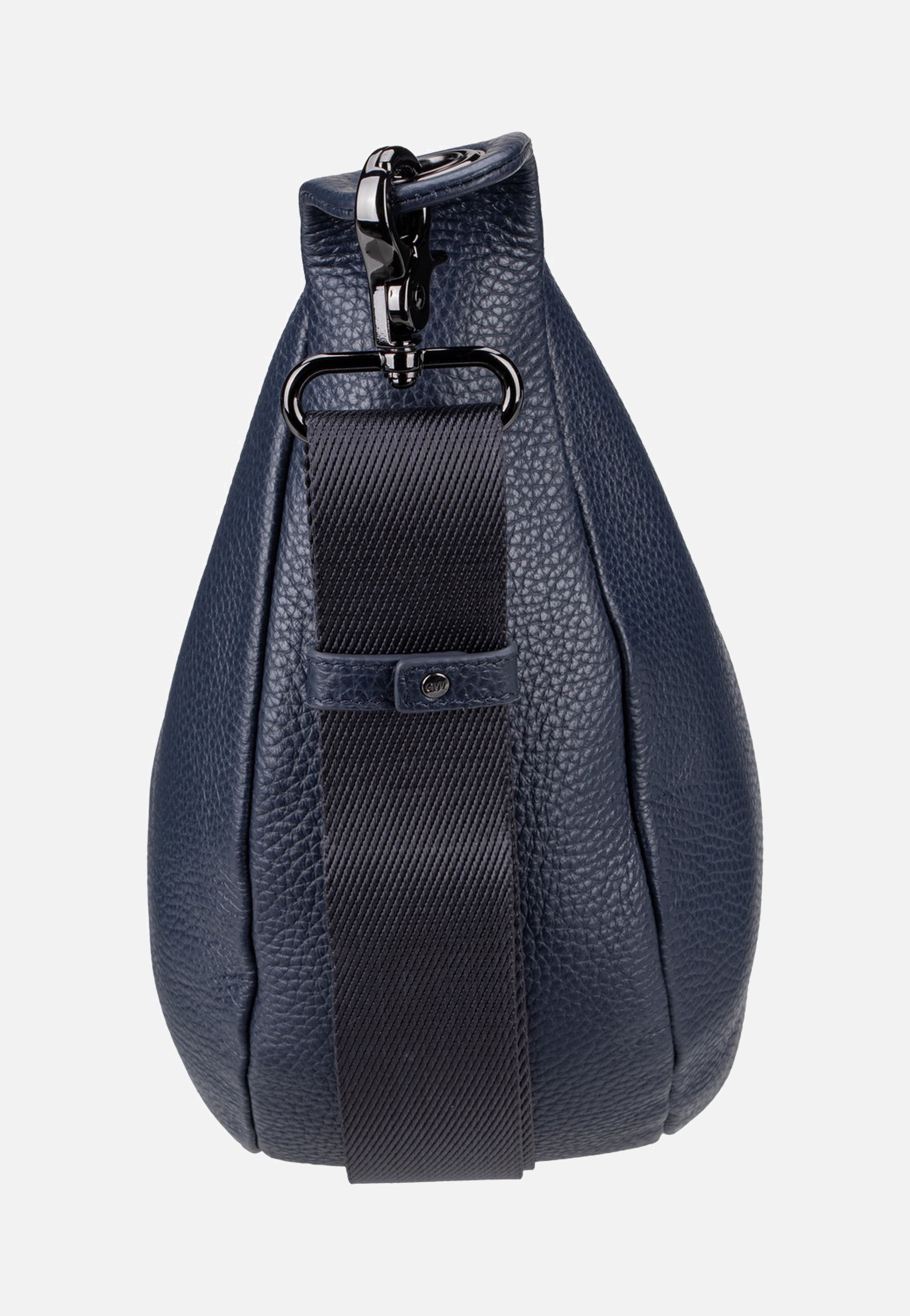 Mandarina Duck - Mellow Leather Hobo FZT03 Dress Blue - Hobo Bag | Neutral-Image