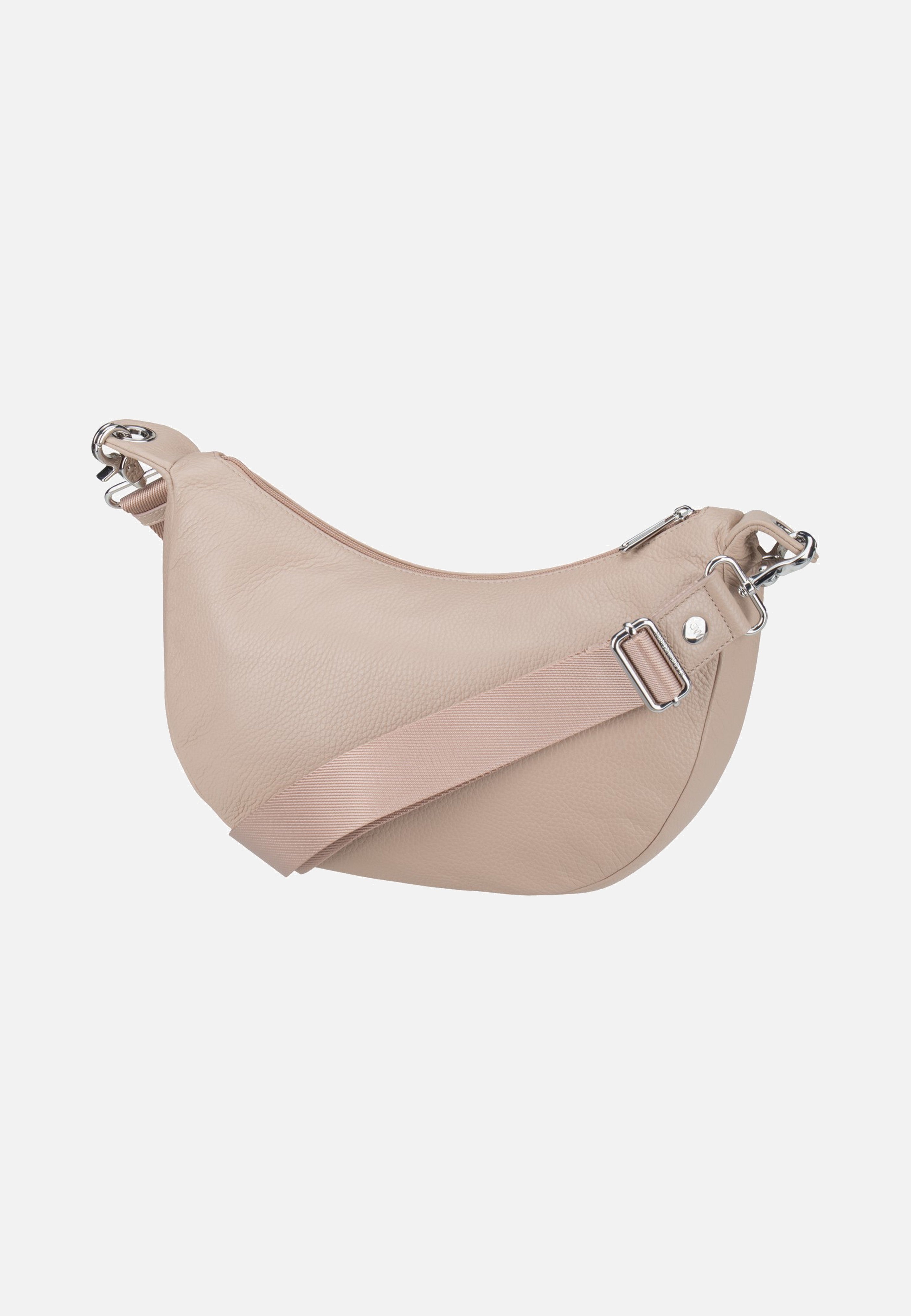 Mandarina Duck Mellow Leather Hobo FZT03 Warm Taupe Hobo Bag