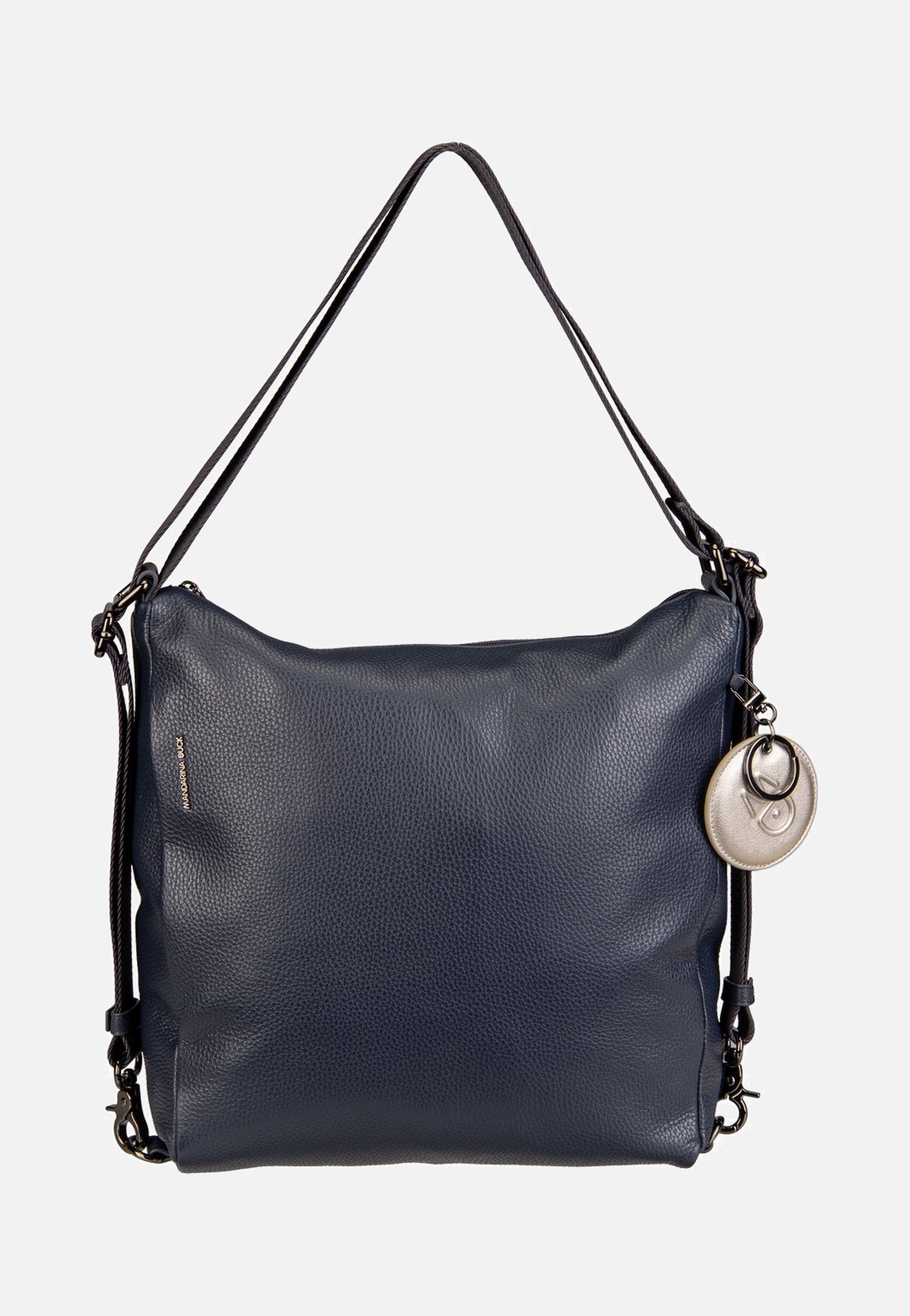 Mandarina Duck - Mellow Leather Hobo FZT72 Dress Blue - Backpack | Women-Image