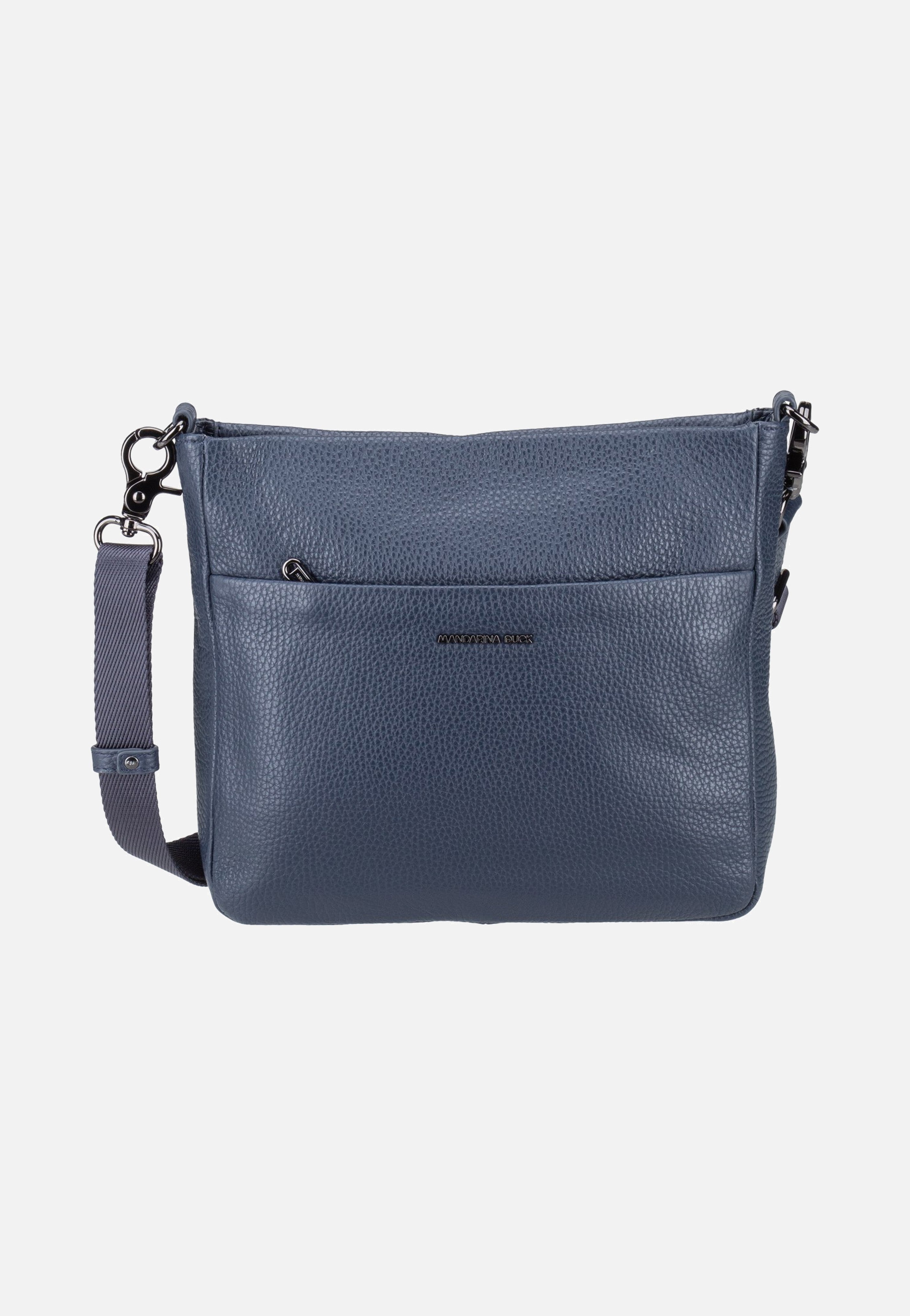 Mandarina Duck Mellow Leather Squared FZT17 Dress Blue Umhängetasche