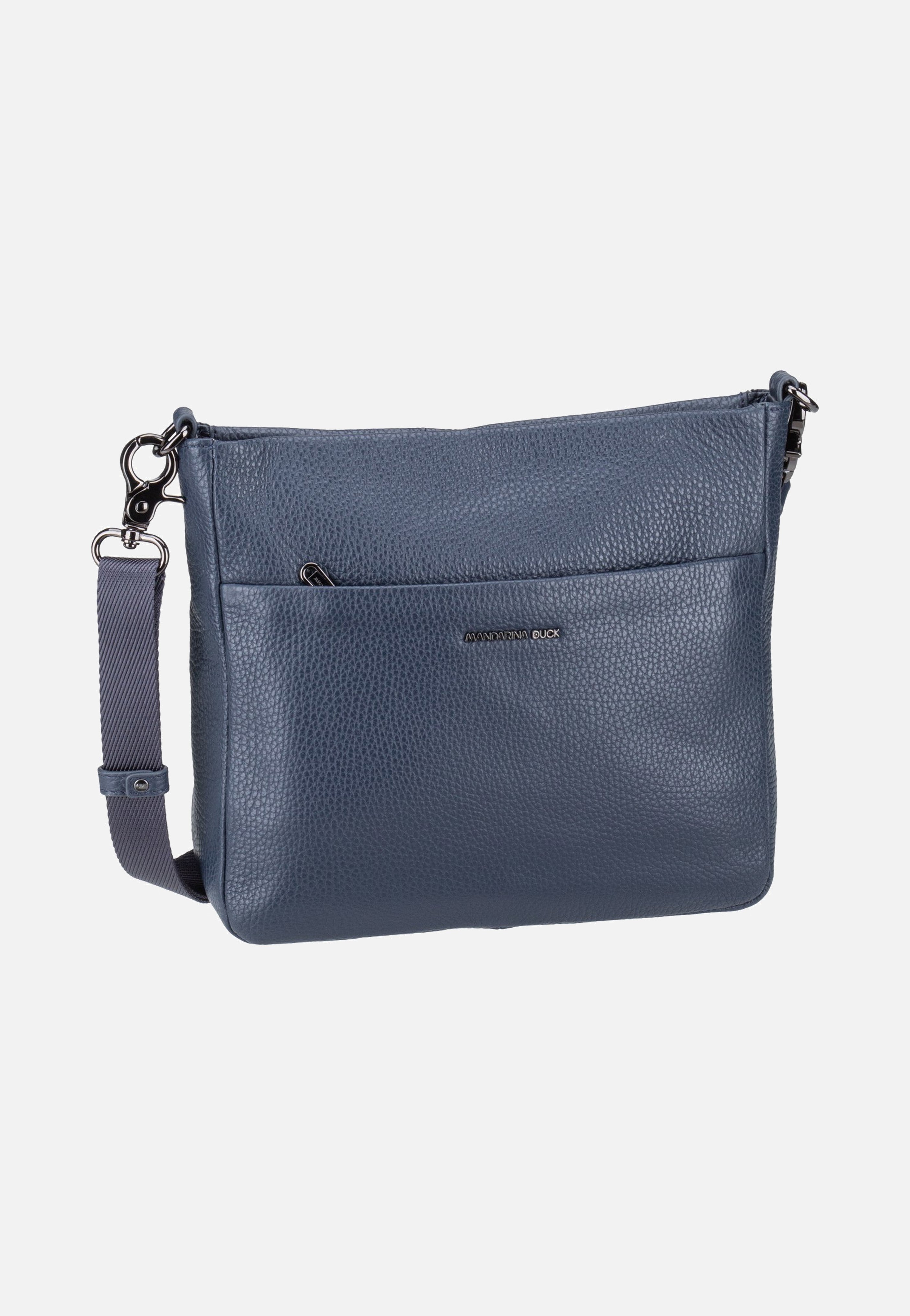 Mandarina Duck Mellow Leather Squared FZT17 Dress Blue Umhängetasche