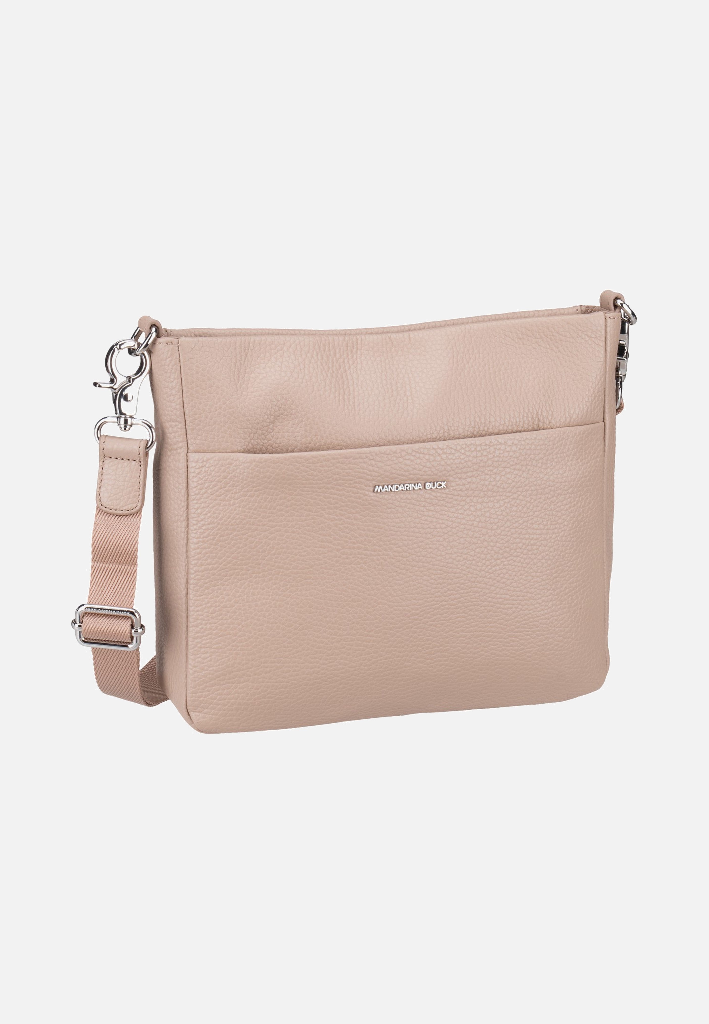 Mandarina Duck - Mellow Leather Squared FZT17 Warm Taupe - Crossbody Bag | Neutral-Image