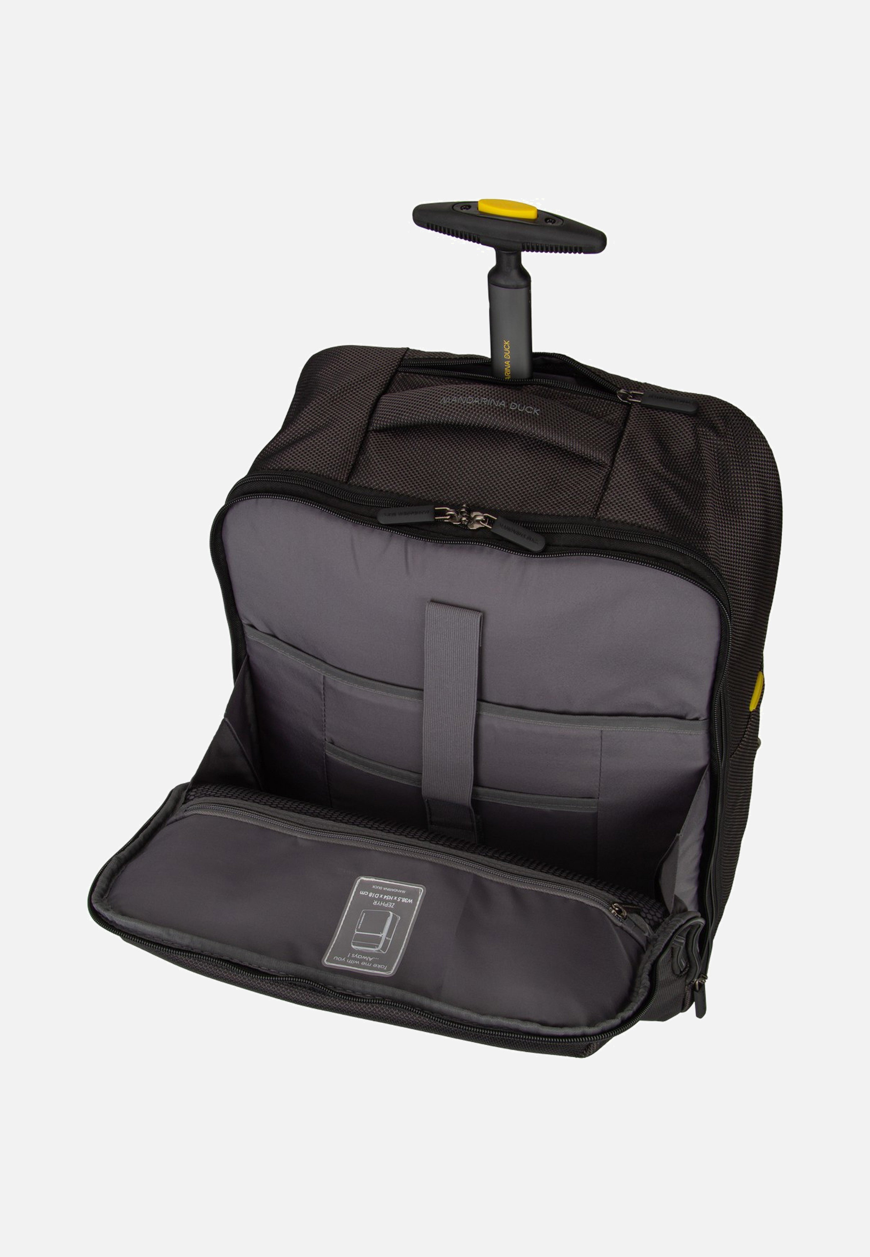 Mandarina Duck Zephyr Trolley OTV06 Black Backpack Trolley