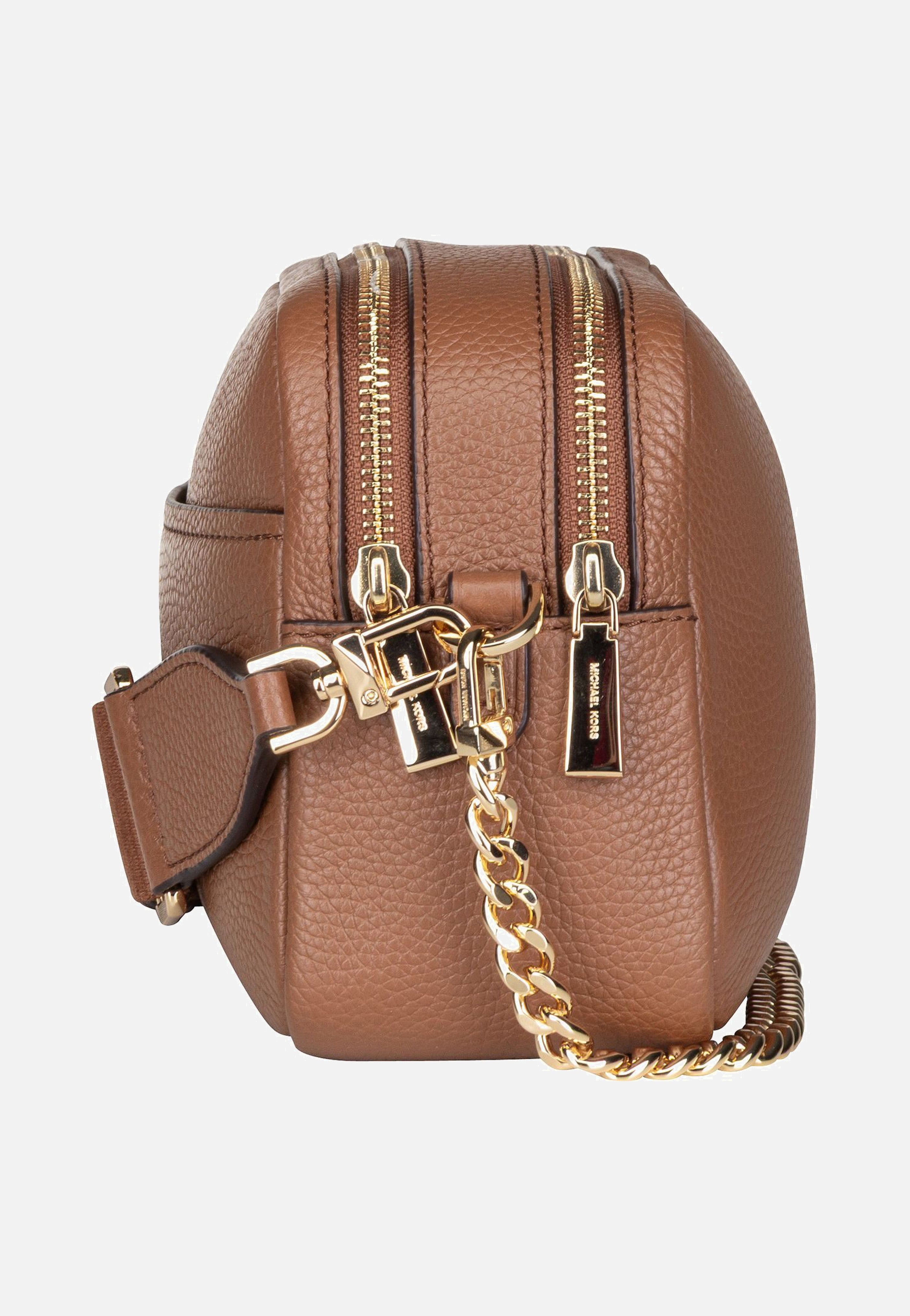 Michael Kors - Bryant Medium Double Zip Chain Camera Pebble Luggage - Crossbody Bag | Women-Image