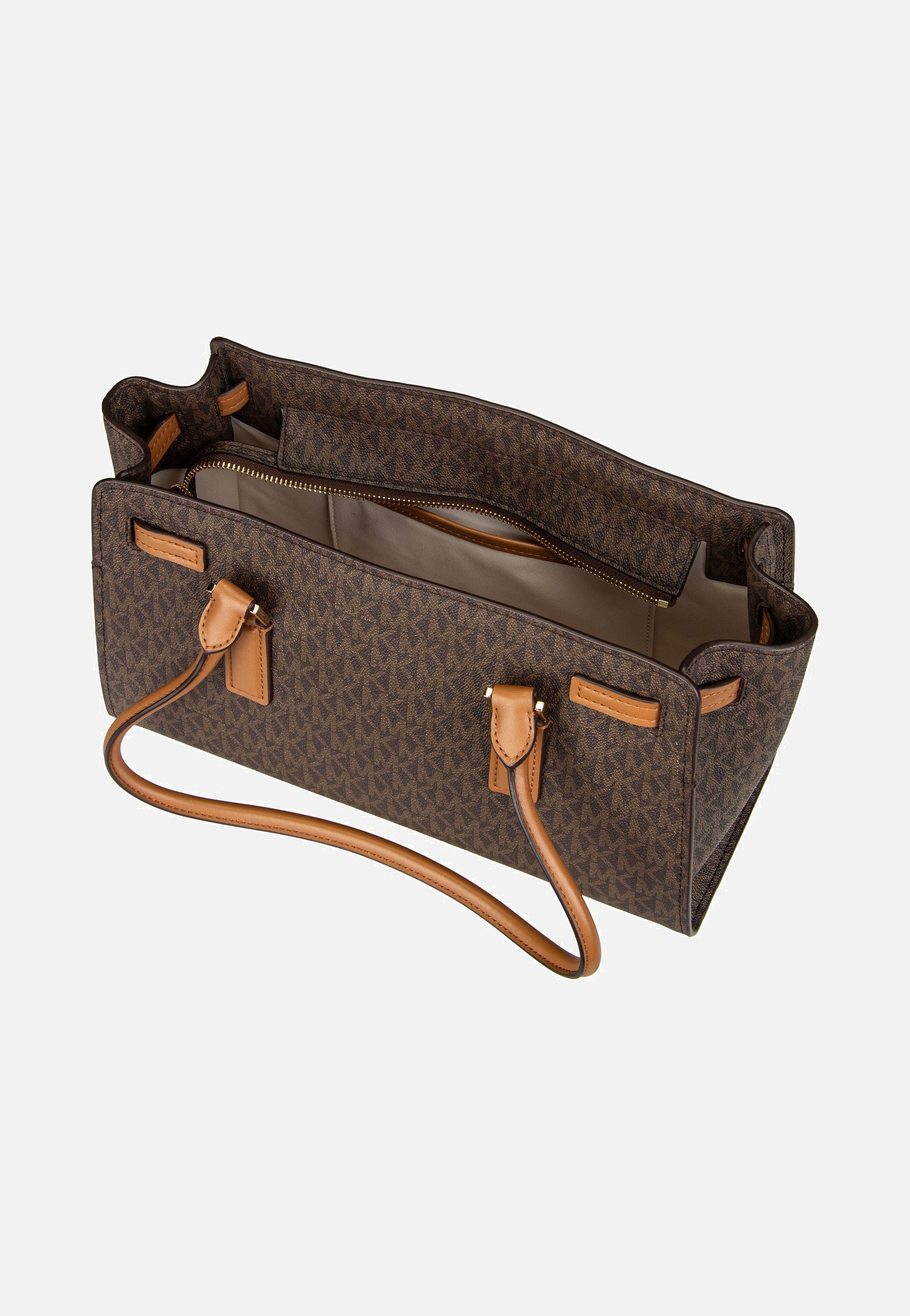 Michael Kors - Hamilton SM EW Shoulder Tote MK SIG Brown/Acorn - Shoulder Bag | Women-Image