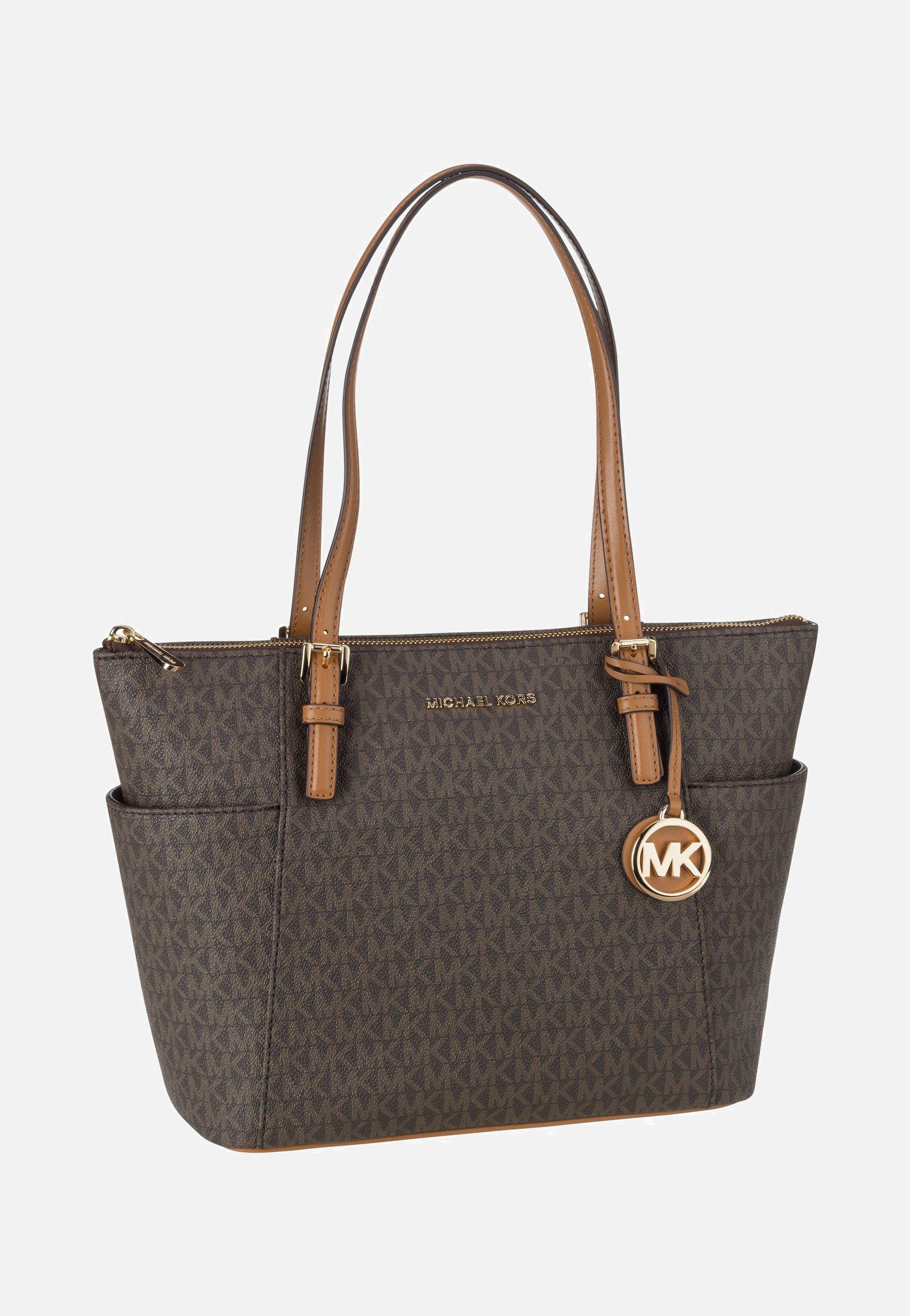 Michael Kors - Jet Set Item EW TZ Tote MK Signature Brown/Acorn - Shopper | Women-Image