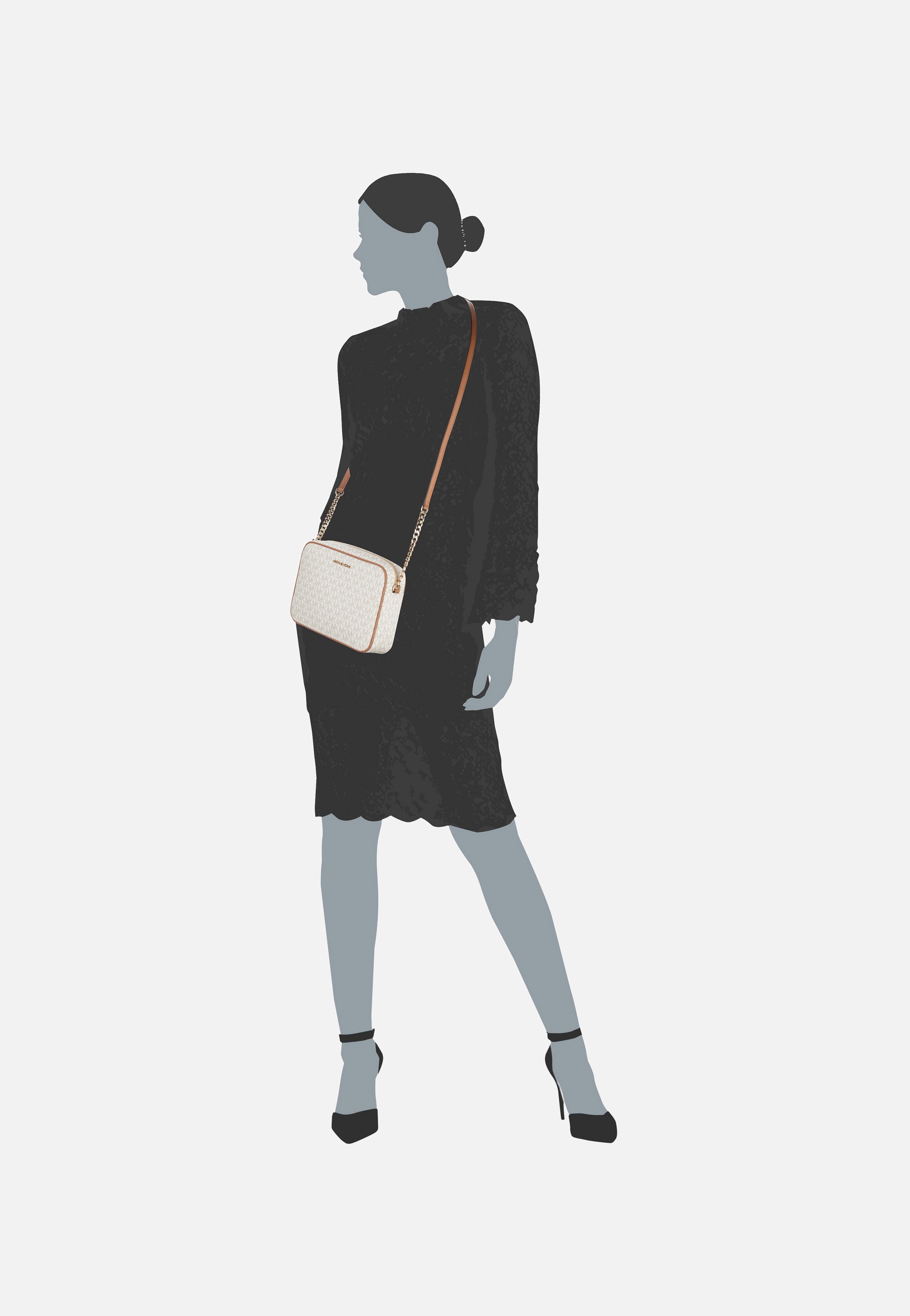 Michael Kors - Jet Set Large EW Lux MK Signature Vanilla - Shoulder Bag | Women-Image