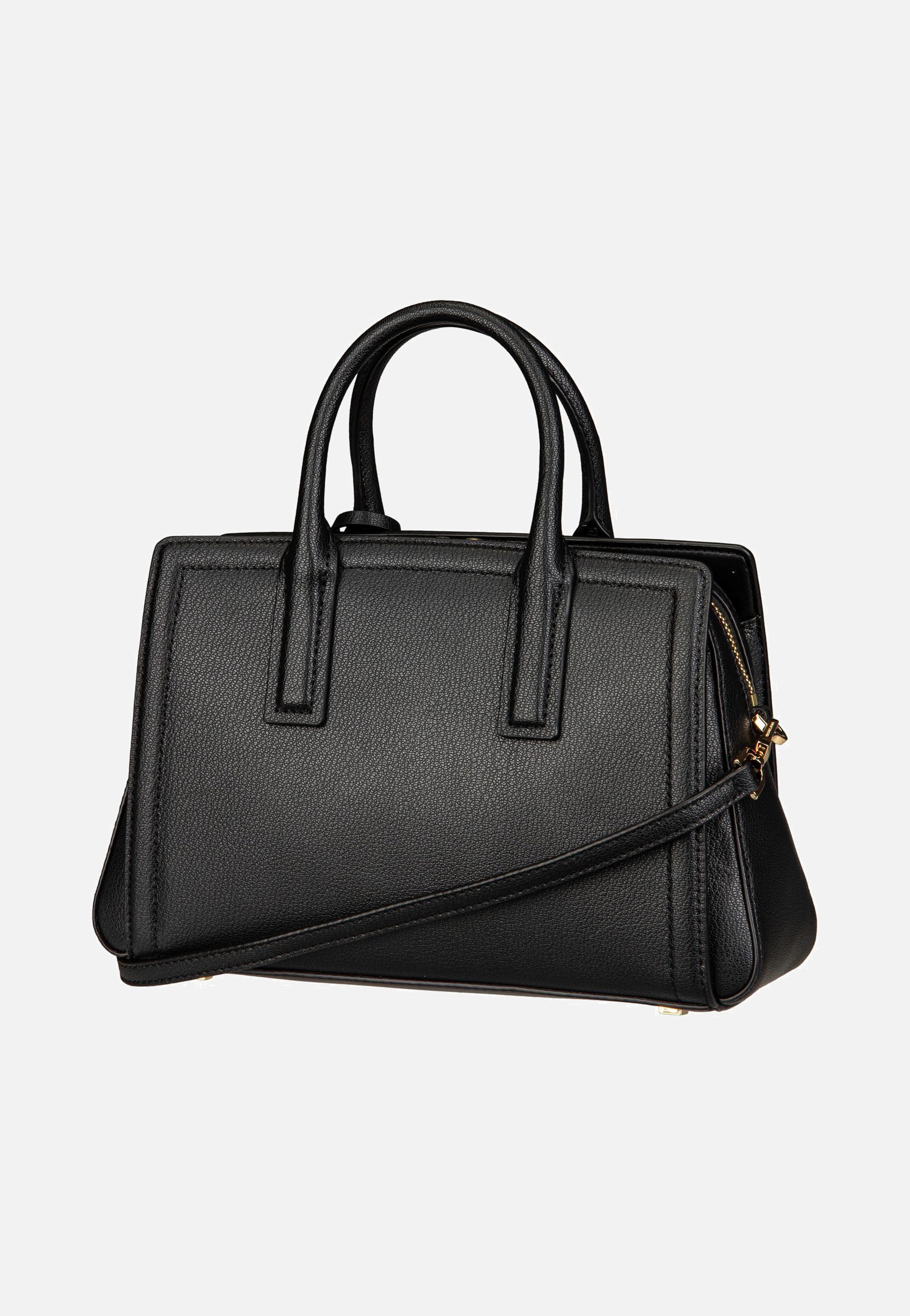 Michael Kors - Laila SM Satchel Solid Embossed Black - Handle Bag | Women-Image