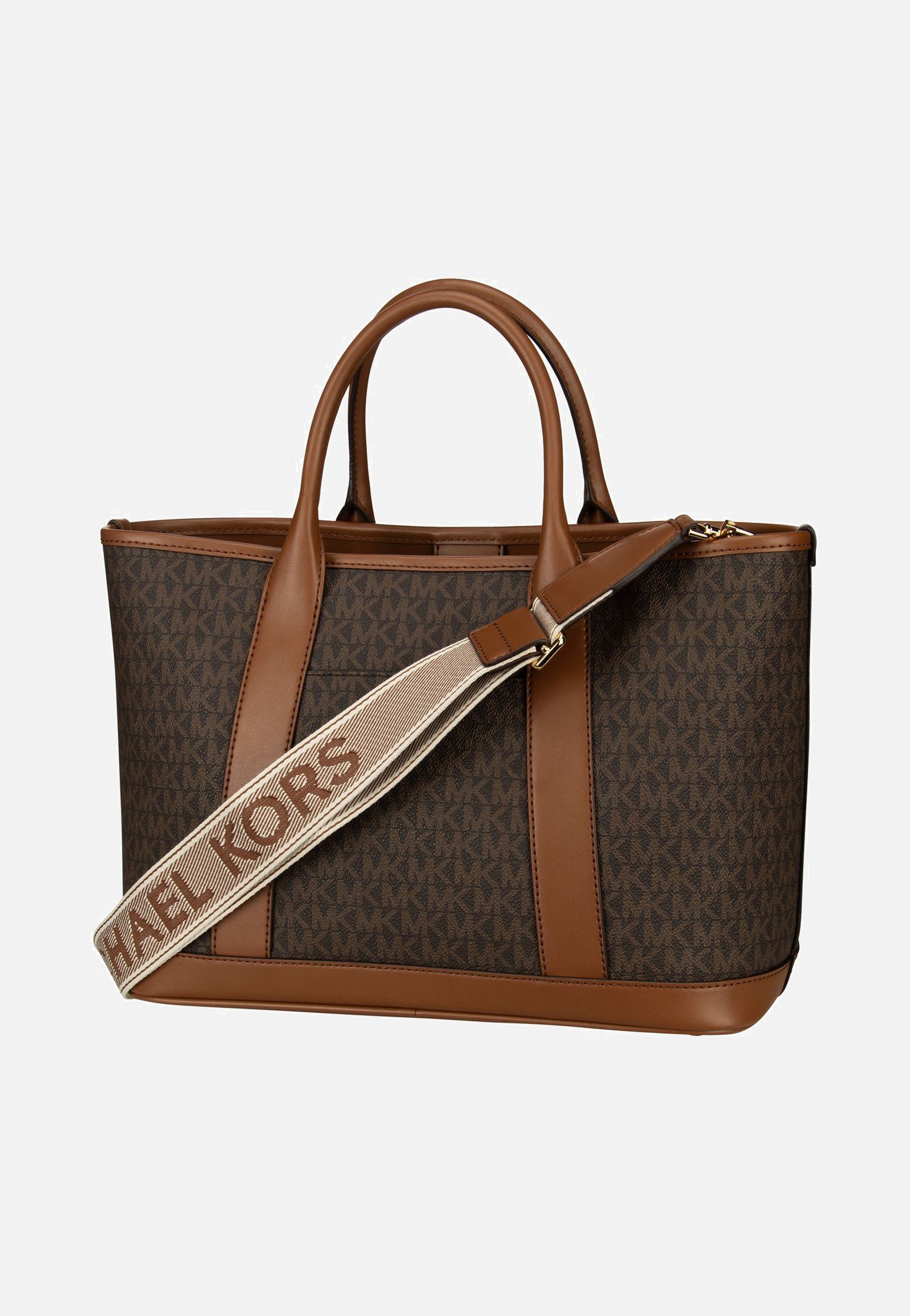Michael Kors Luisa MD MK SIG Brown/Luggage Tote Bag