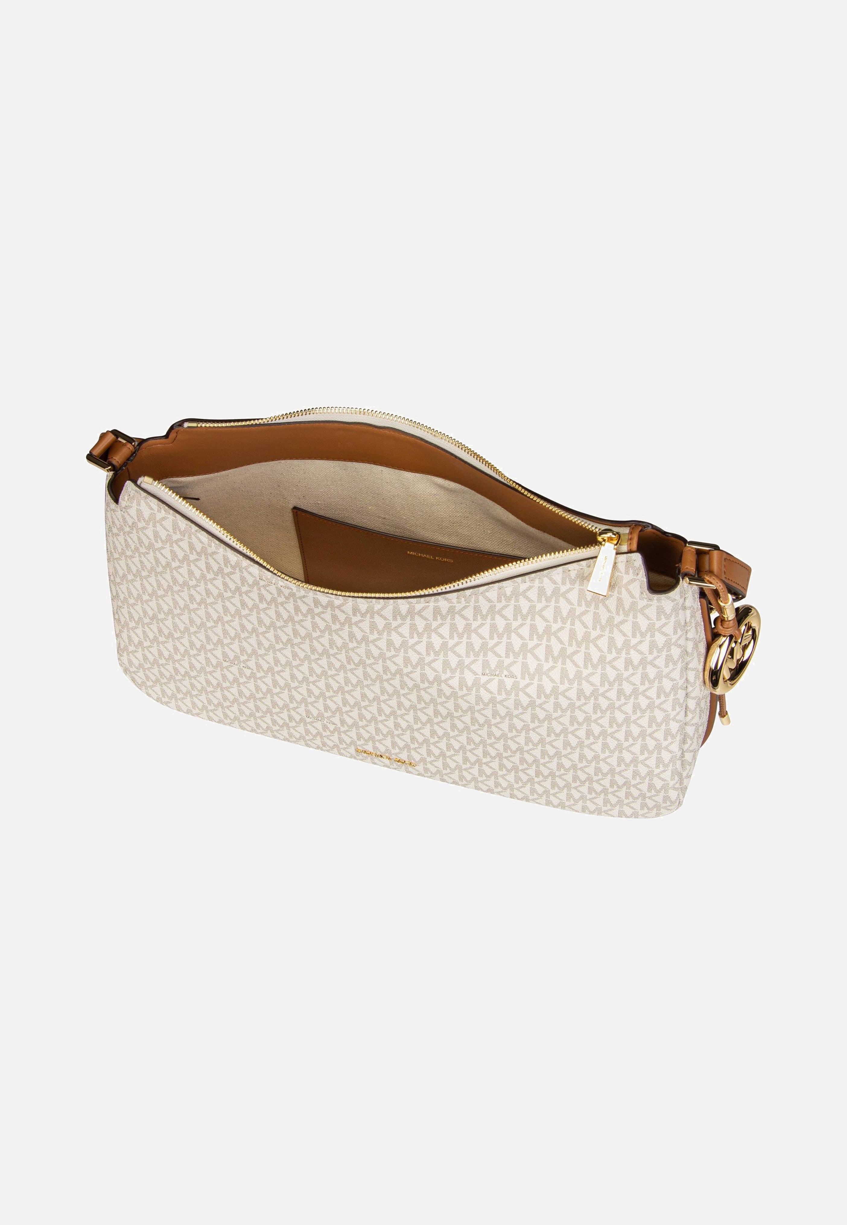 Michael Kors Nolita MD TZ Hobo Shoulder MK Sig Vanilla/Acorn Schultertasche
