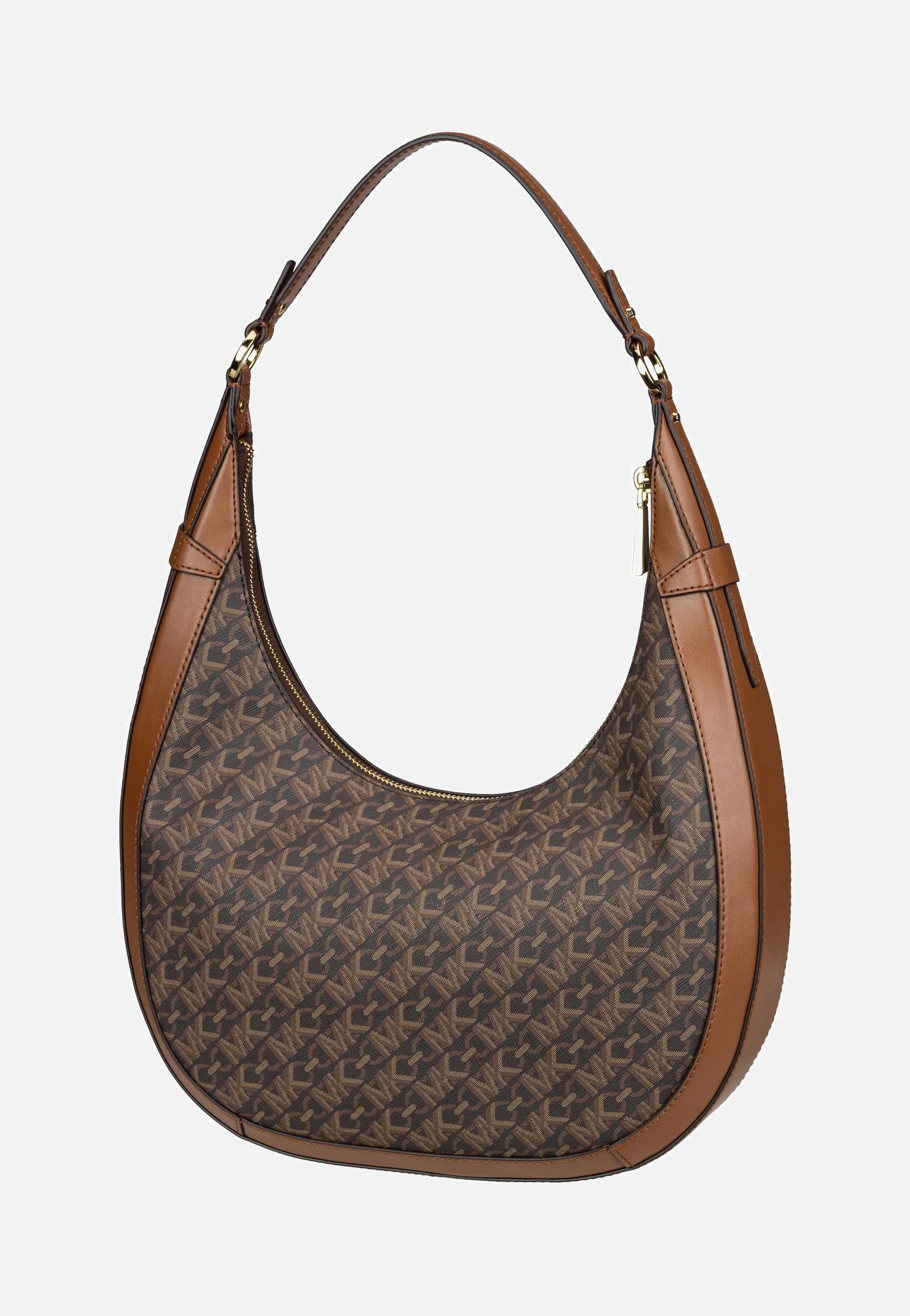 Michael Kors - Preston LG Crescent TZ MK SIG Brown/Luggage - Shoulder Bag | Women-Image