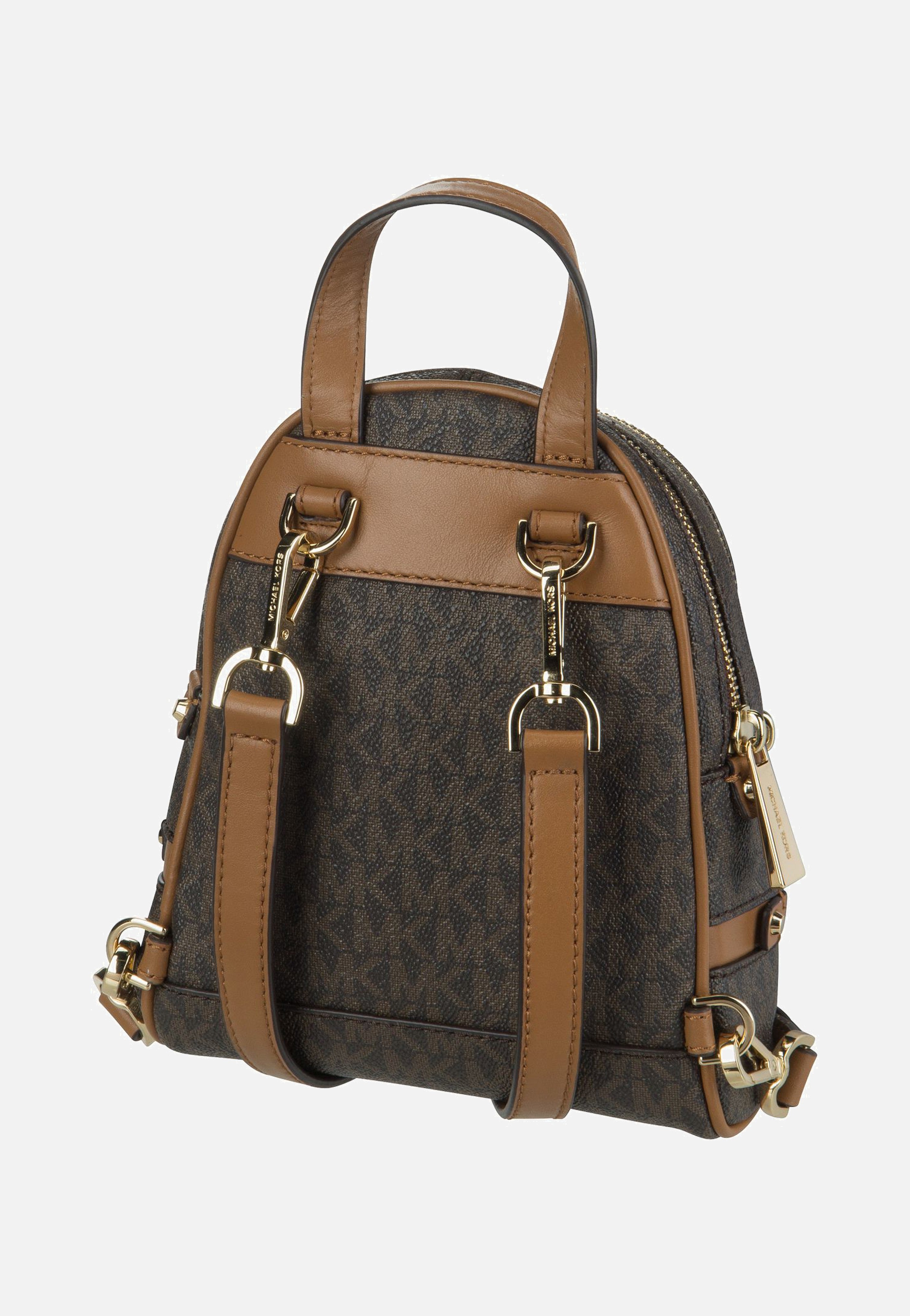 Michael Kors - Rhea Zip XS MK Signature Brown - Backpack | Women-Image