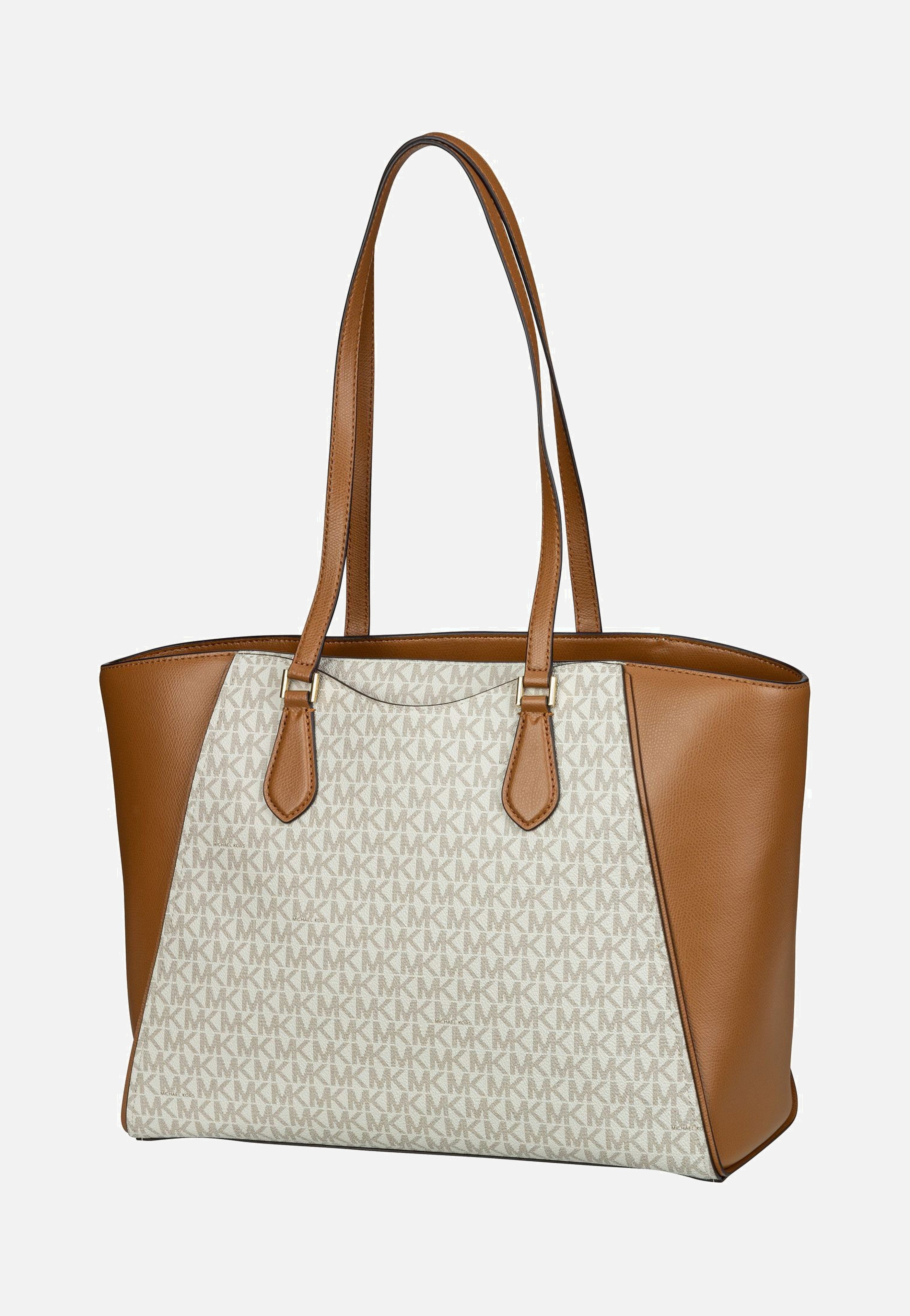 Michael Kors - Taryn Large MF TZ MK SIG Vanilla/Acorn - Shopper | Women-Image