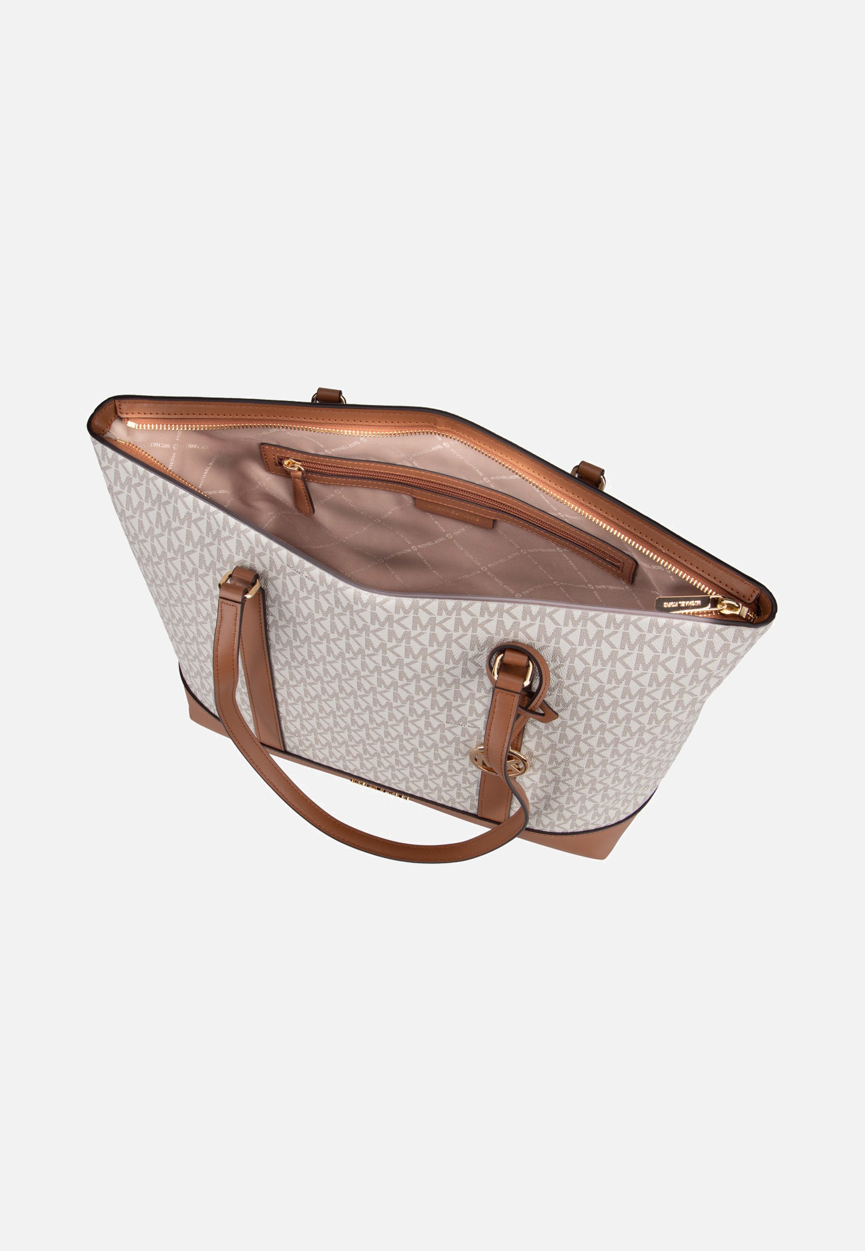 Michael Kors Andie MD NS Tote Vanilla/Acorn Shopper