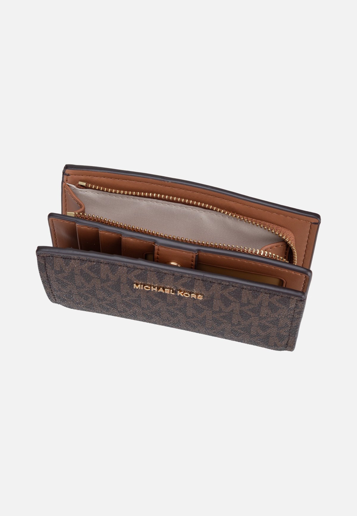 Michael Kors Bryant MD Za Brown/Acorn Portemonnaie