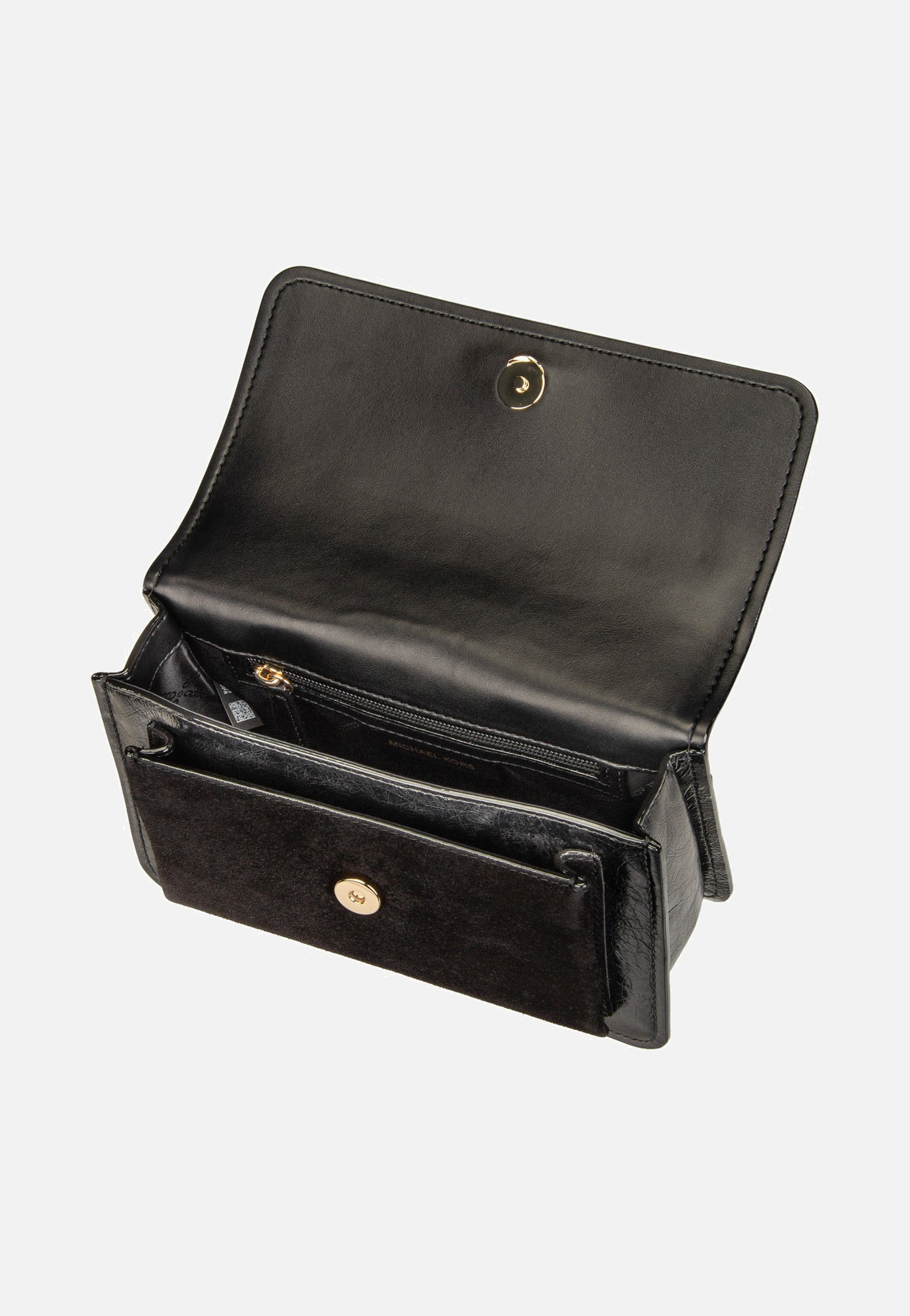Michael Kors Claire LG Shoulder Crash Black Evening Bag