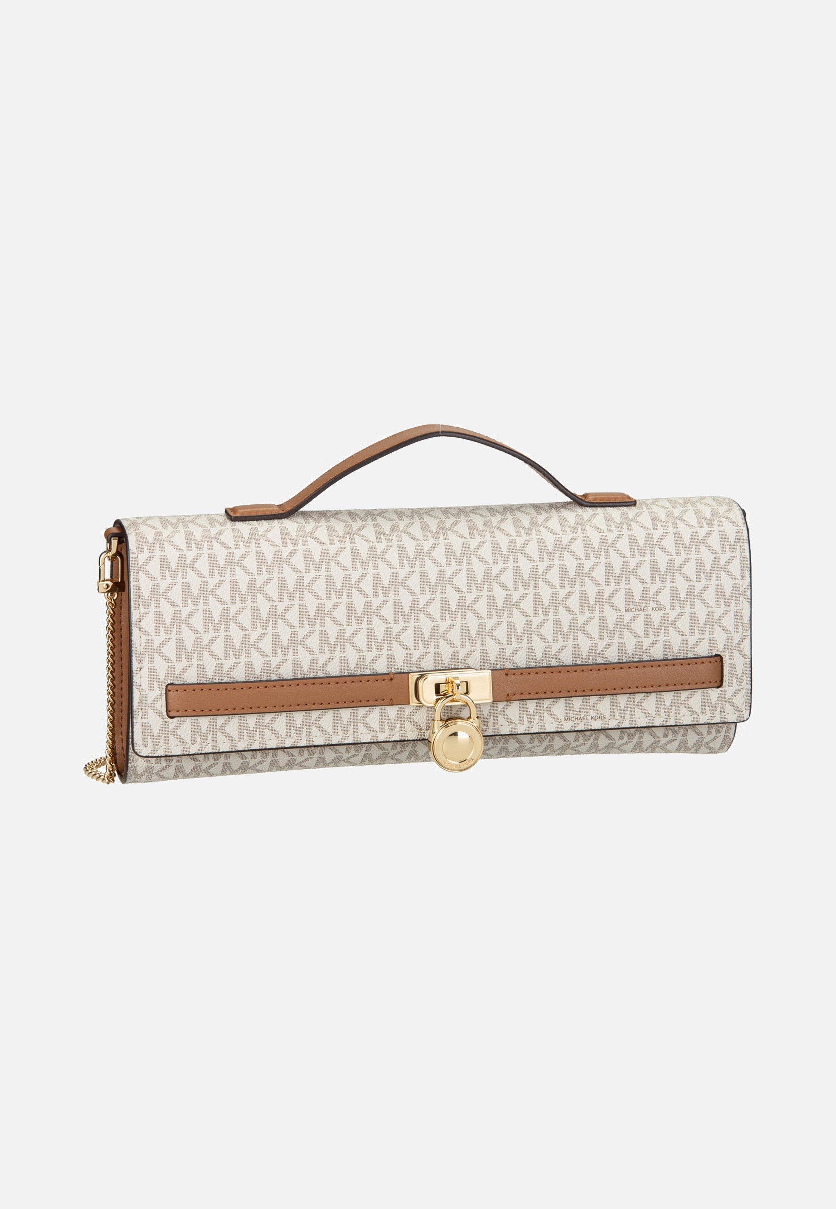 Michael Kors Hamilton Moderne Medium Ew Th Clutch Vanilla/Acorn Clutch