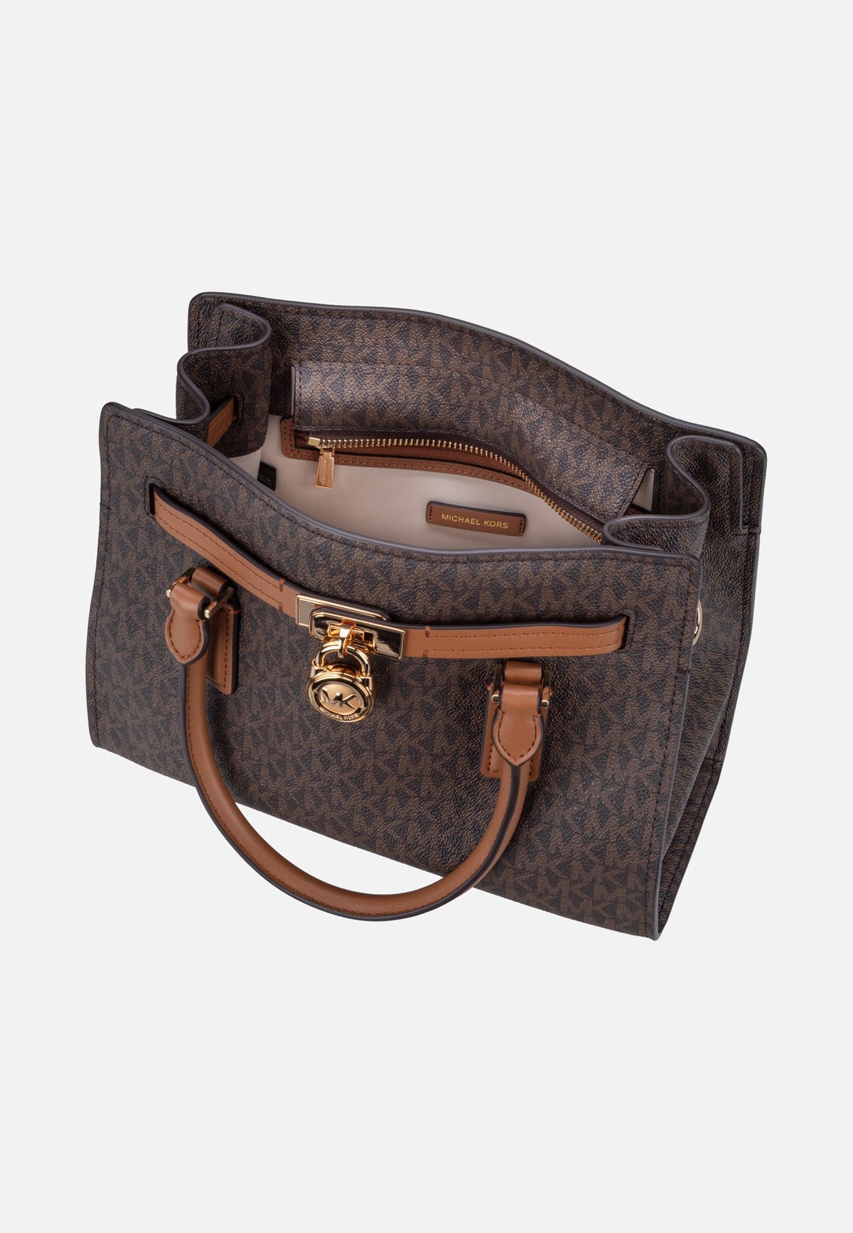 Michael Kors Hamilton Moderne SM Satchel Brown/Acorn Satchel