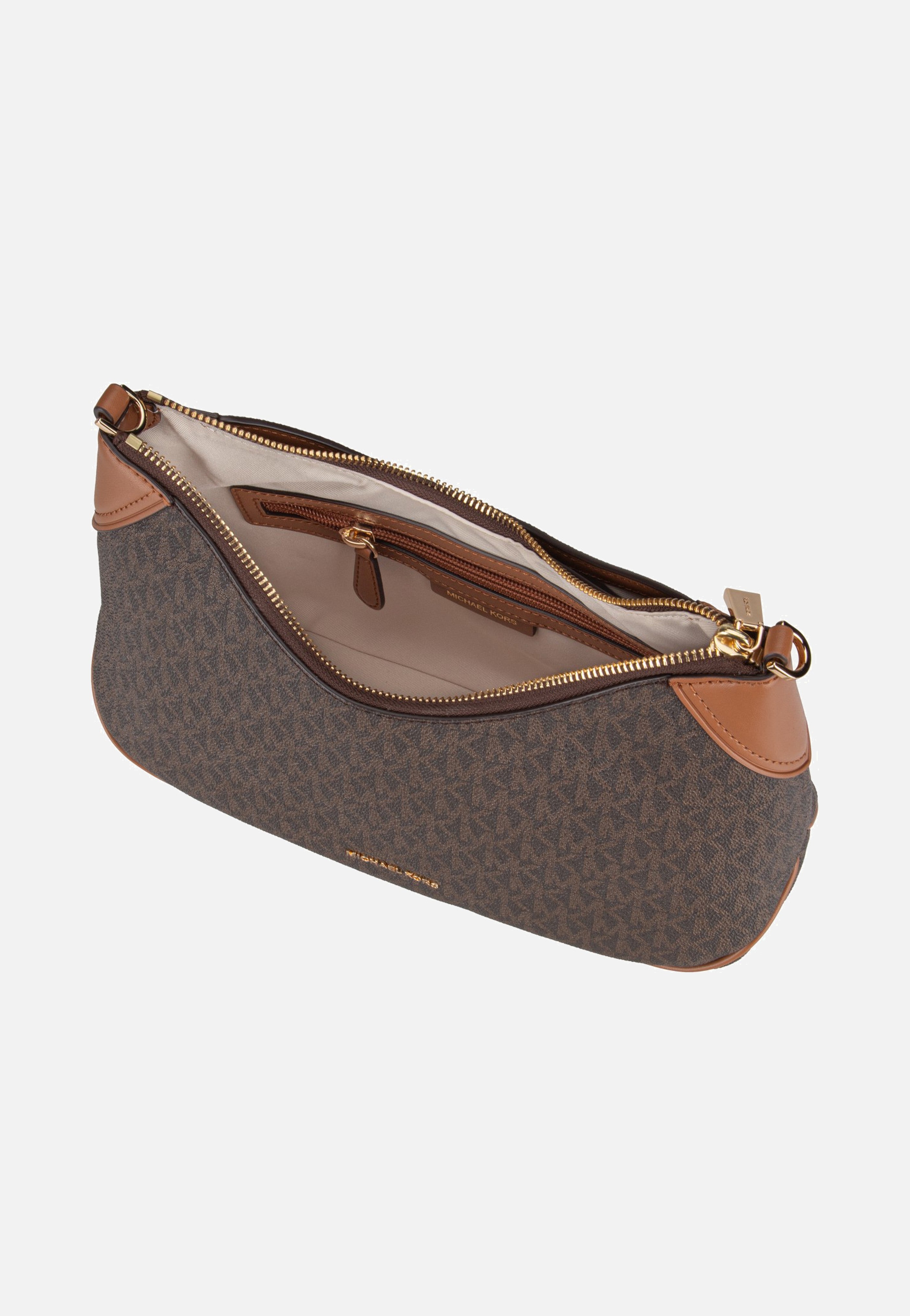 Michael Kors Jet Set MD Conv Pouchette Xbody Brown/Acorn Schultertasche