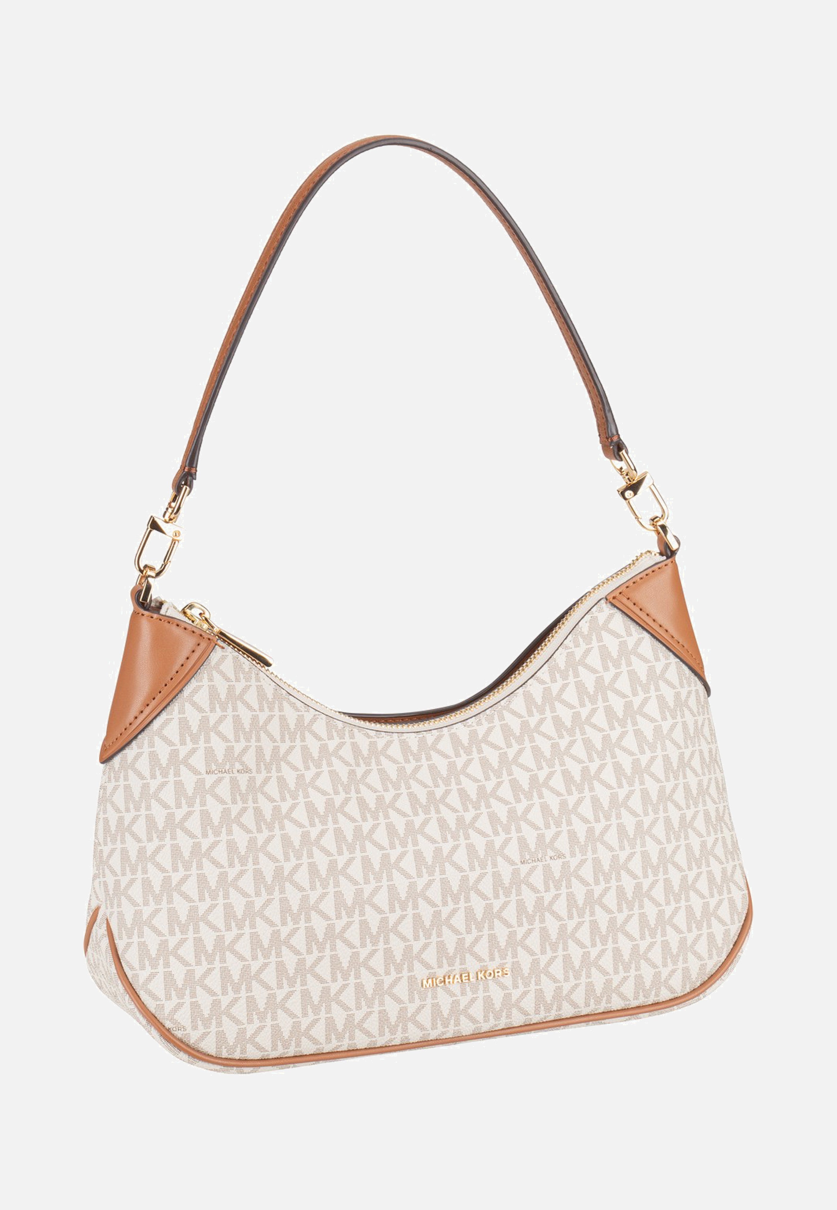 Michael Kors - Jet Set MD Conv Pouchette Xbody Vanilla/Acorn - Shoulder Bag | Women-Image