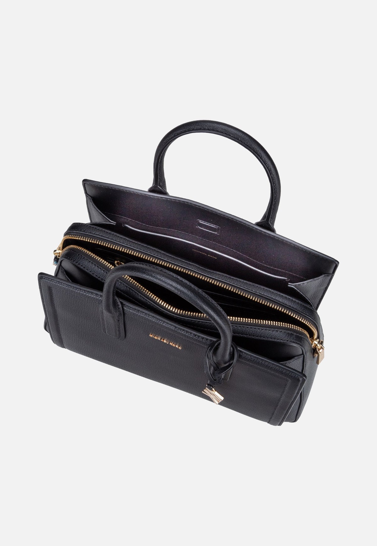 Michael Kors Laila MD Satchel Black Satchel