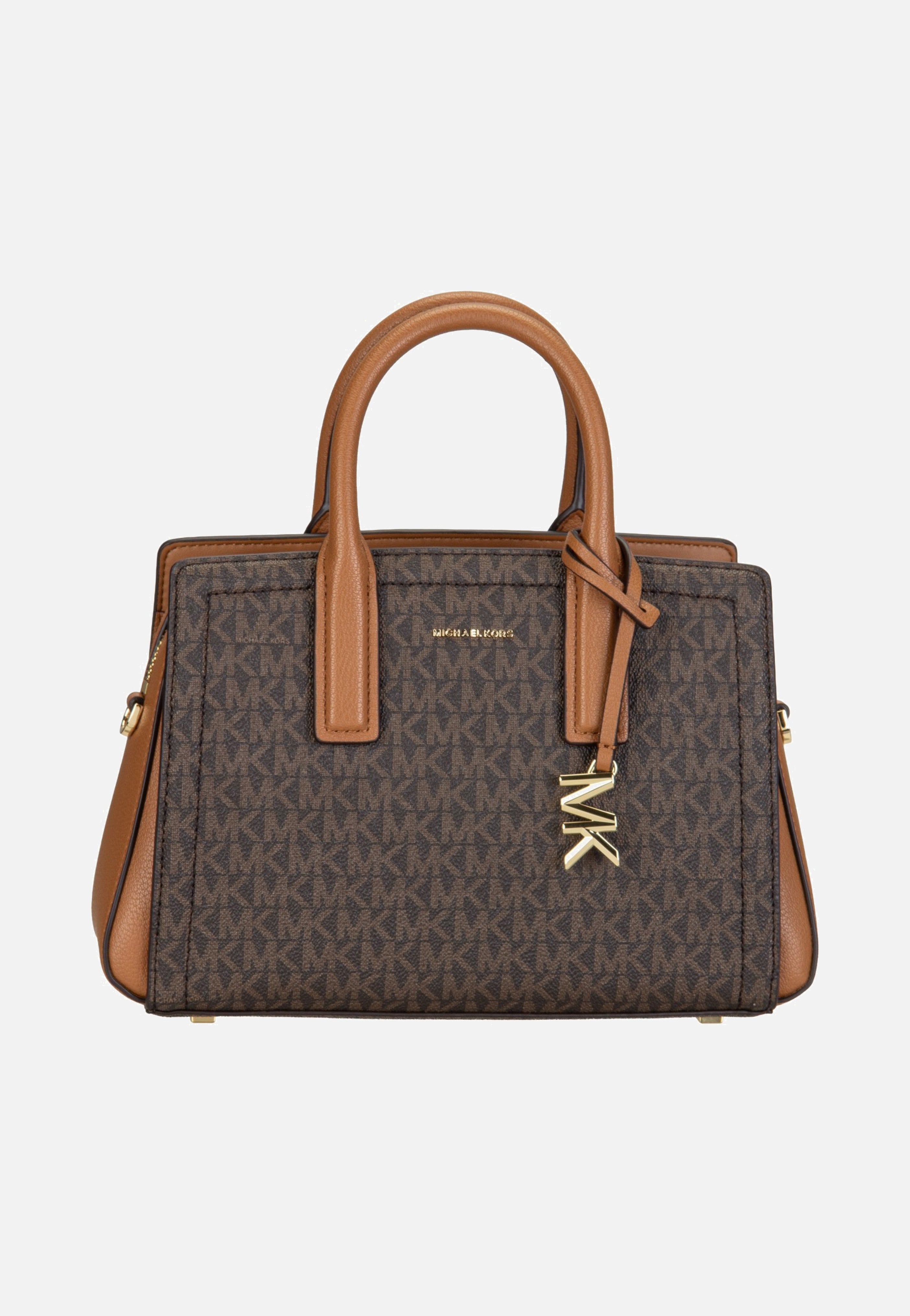 Michael Kors Laila SM Satchel Brown/Acorn Handle Bag