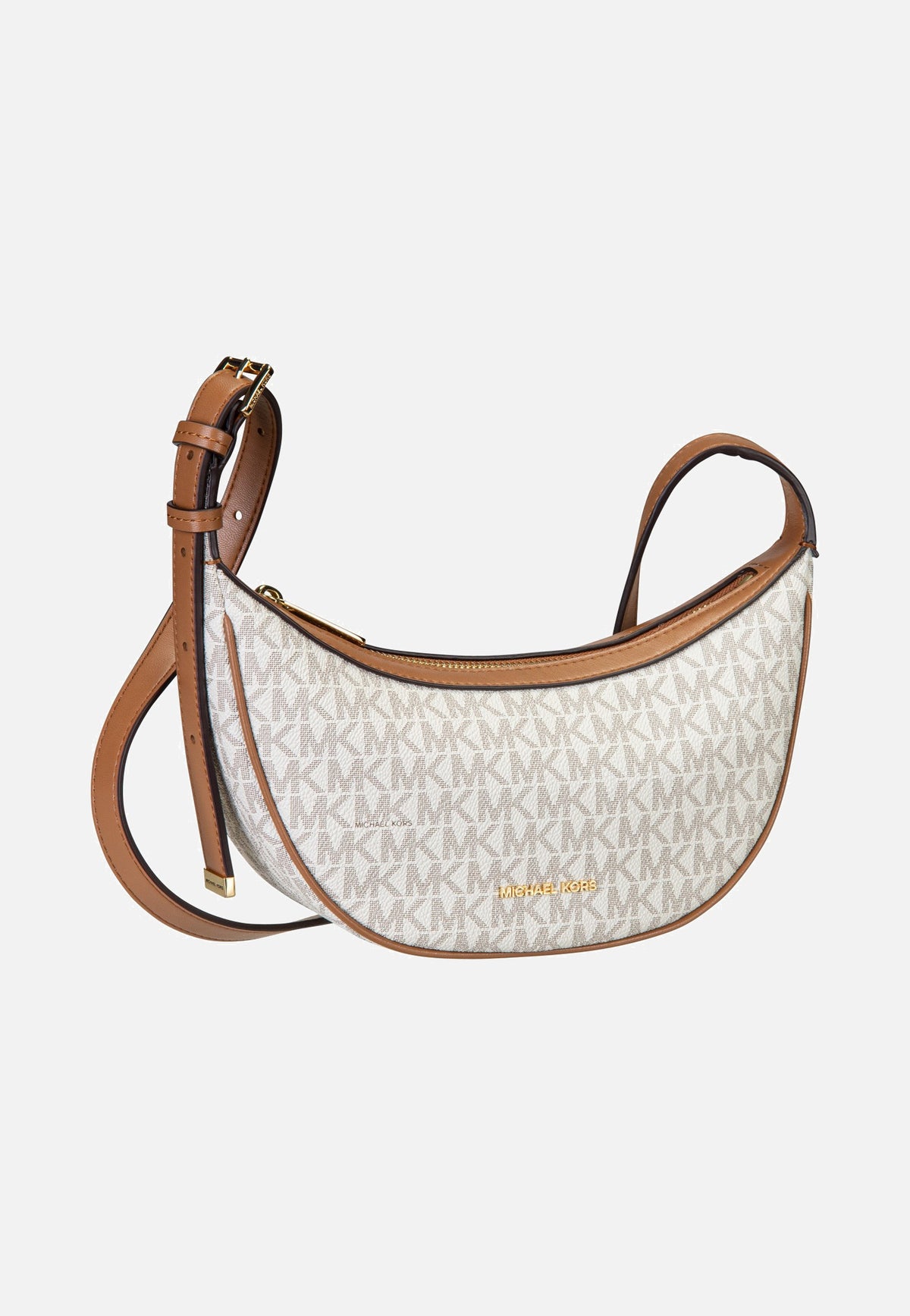 Michael Kors Skye MD Conv Sling Xbody Vanilla/Acorn Crossbody Bag