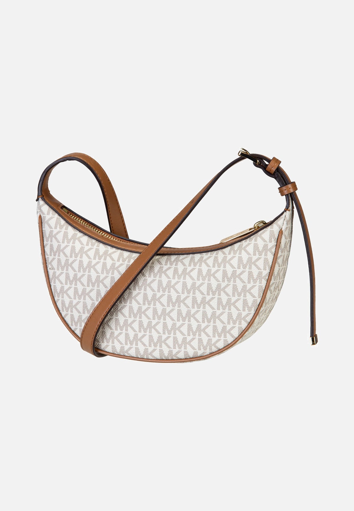 Michael Kors Skye MD Conv Sling Xbody Vanilla/Acorn Crossbody Bag