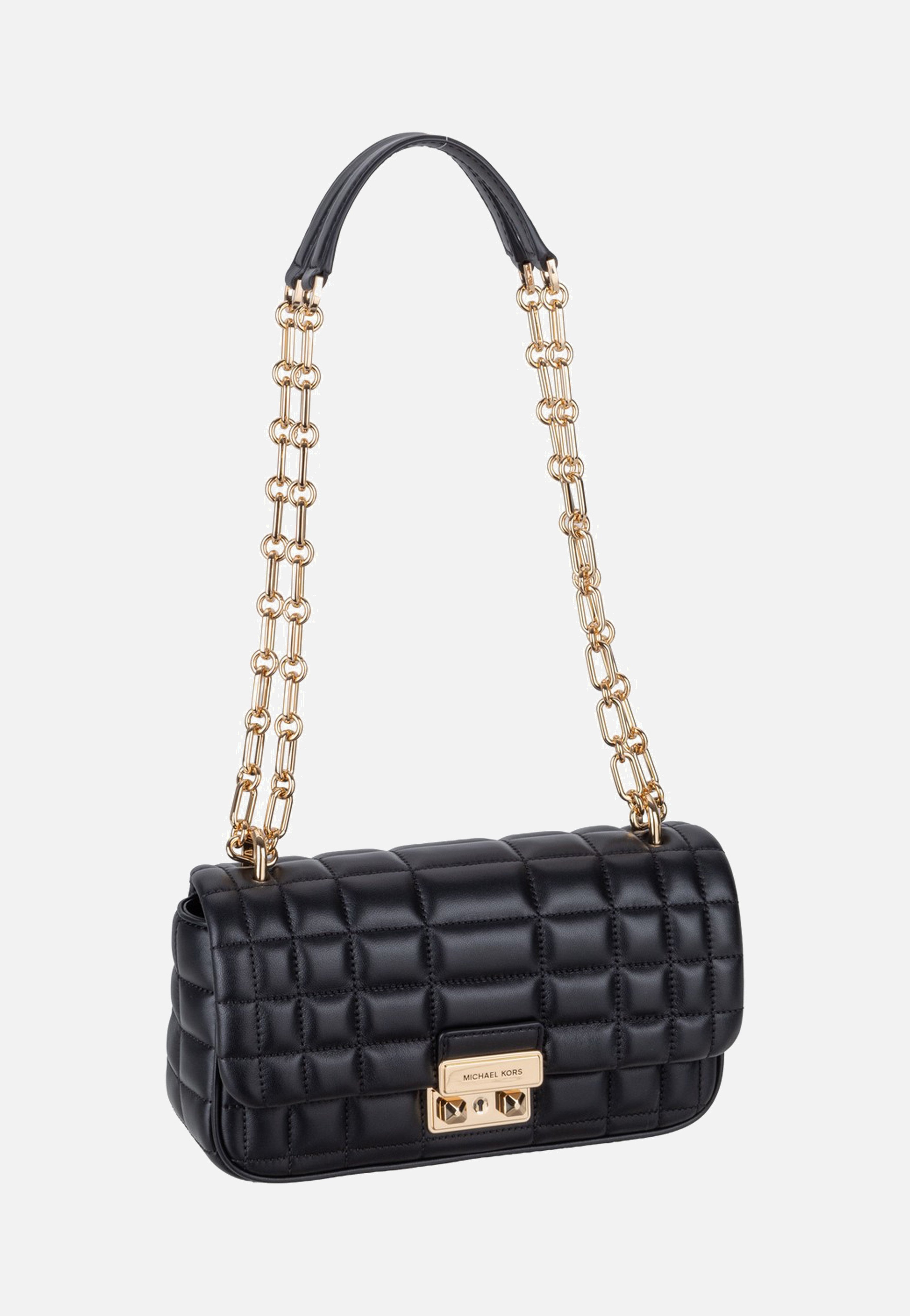 Michael Kors Tribeca Small Conv Chain Shldr Black Evening Bag