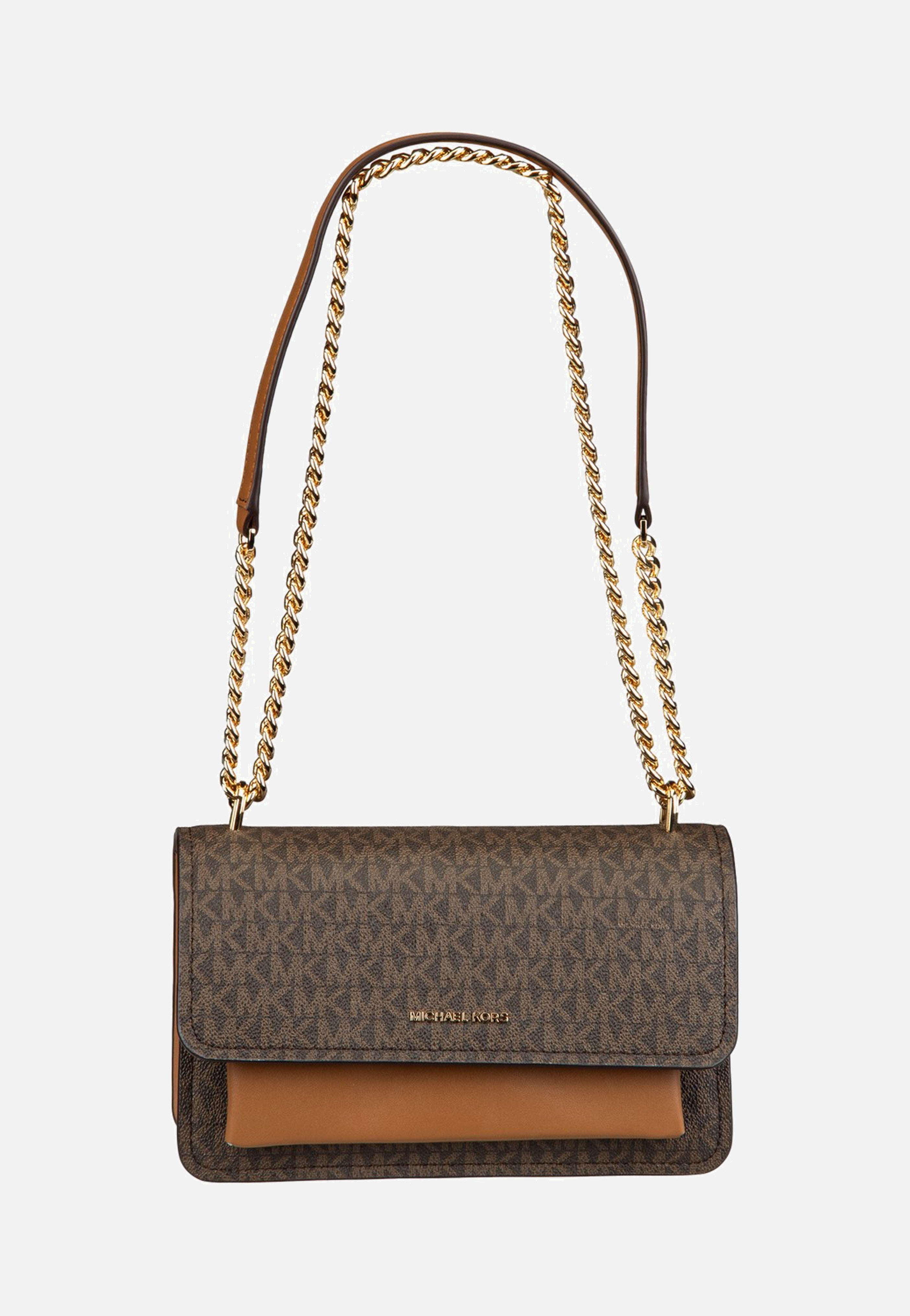 Michael Kors - Claire LG Shoulder MK Sig Brown/Acorn - Shoulder Bag | Women-Image